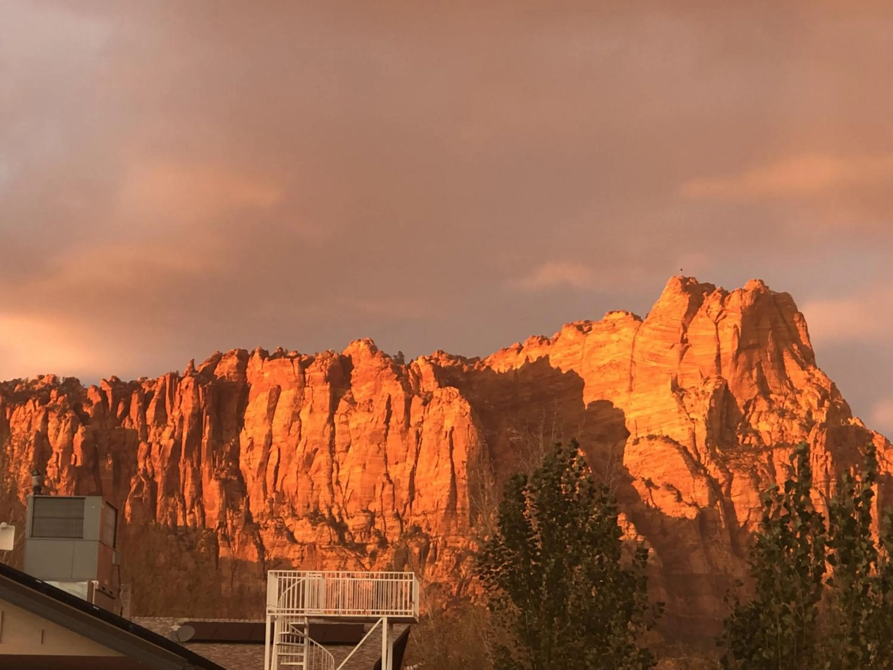 Natural landscape in Zion Cliff Lodge
