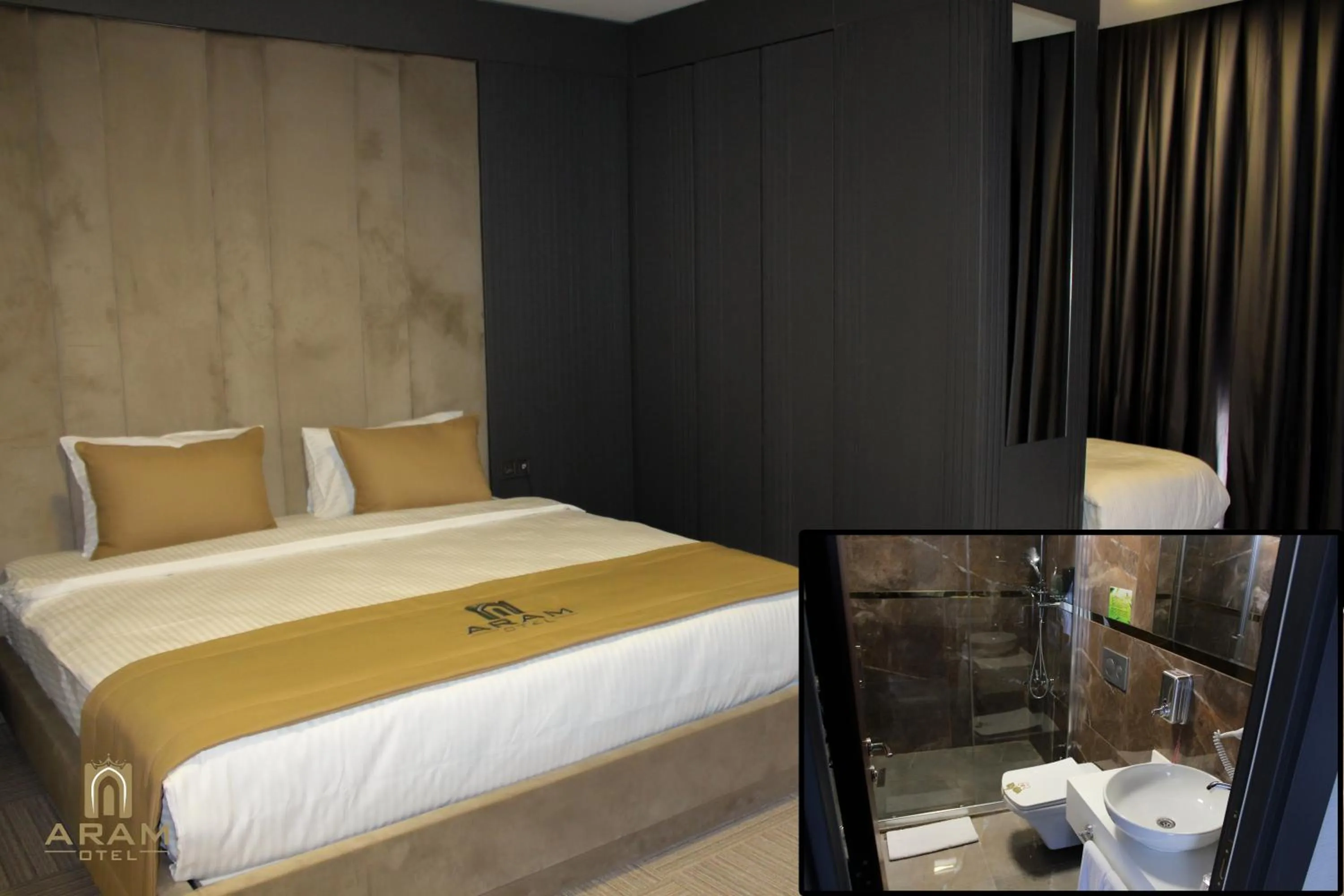Bathroom, Bed in Aram Otel Business & Luxury