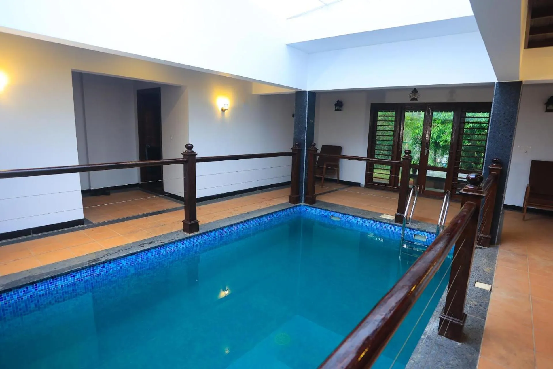Pool view in Heaven Inn Munnar
