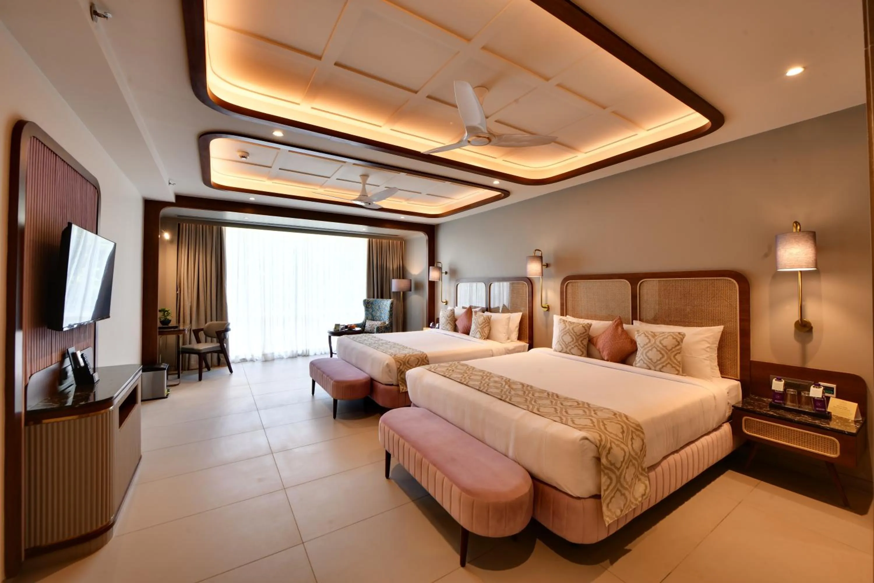 Living room, Bed in The Fern Shelter Resort Palghar