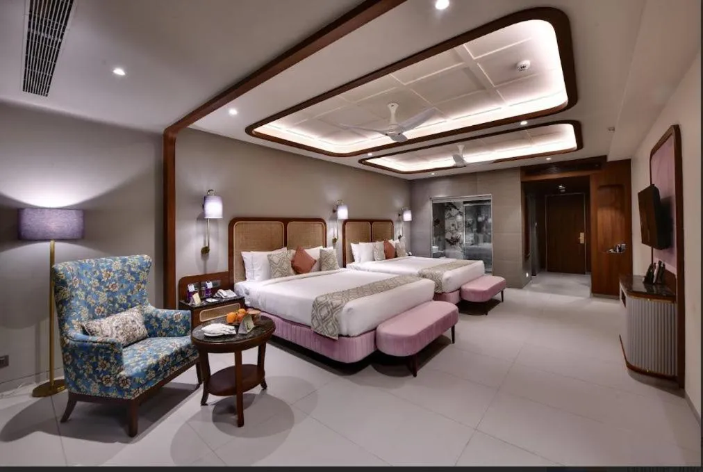 Living room, Bed in The Fern Shelter Resort Palghar