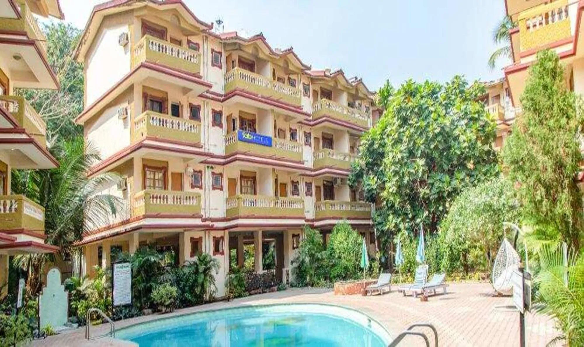 Property building in Via Toro Highland Beach Resort With Pool - 500M From Candolim Beach