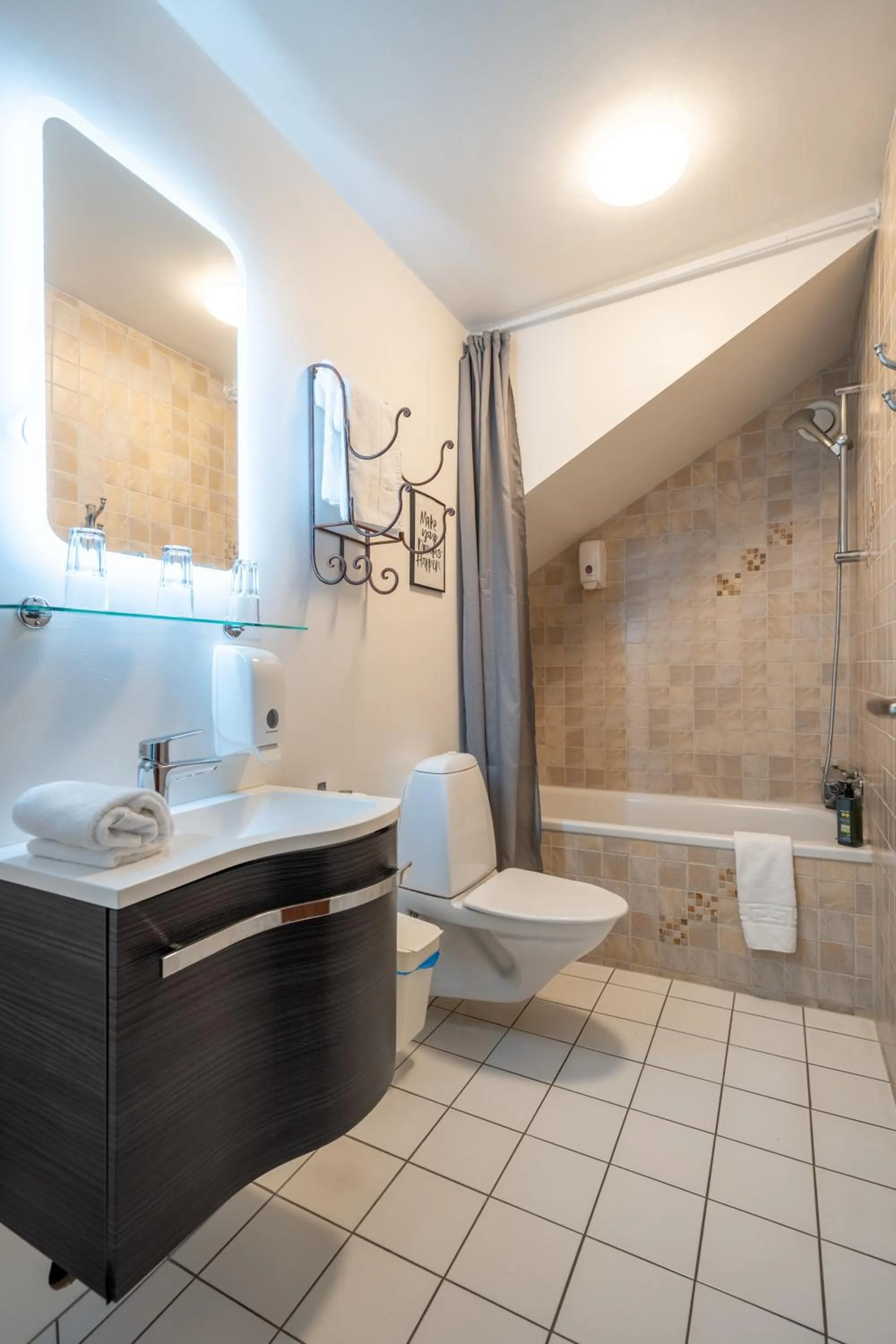 Bathroom in Hotel Skógá by EJ Hotels