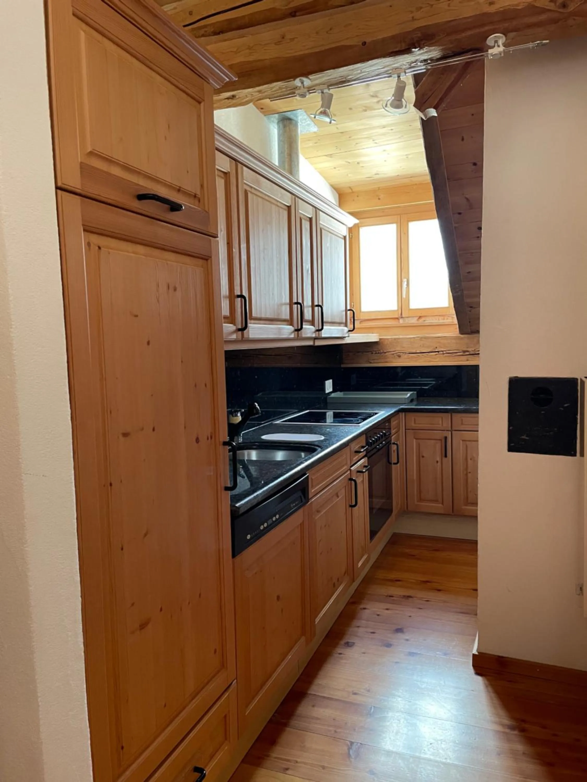 Kitchen or kitchenette in Alpengasthof Crusch Alba ed Alvetern, S-charl