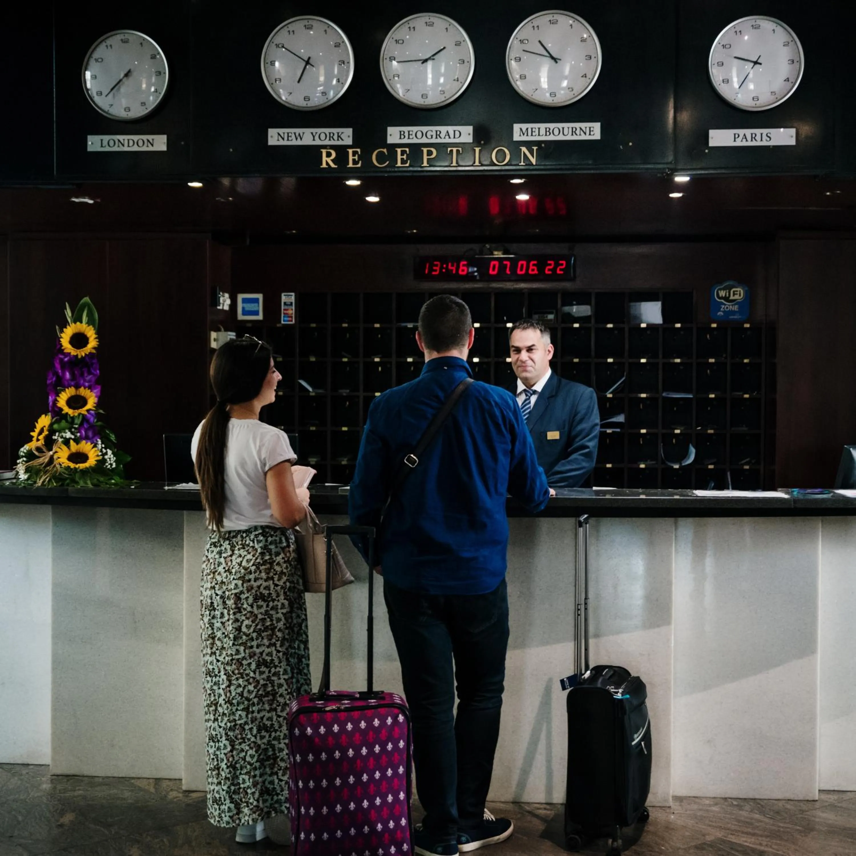 Lobby or reception in Hotel Slavija Lux
