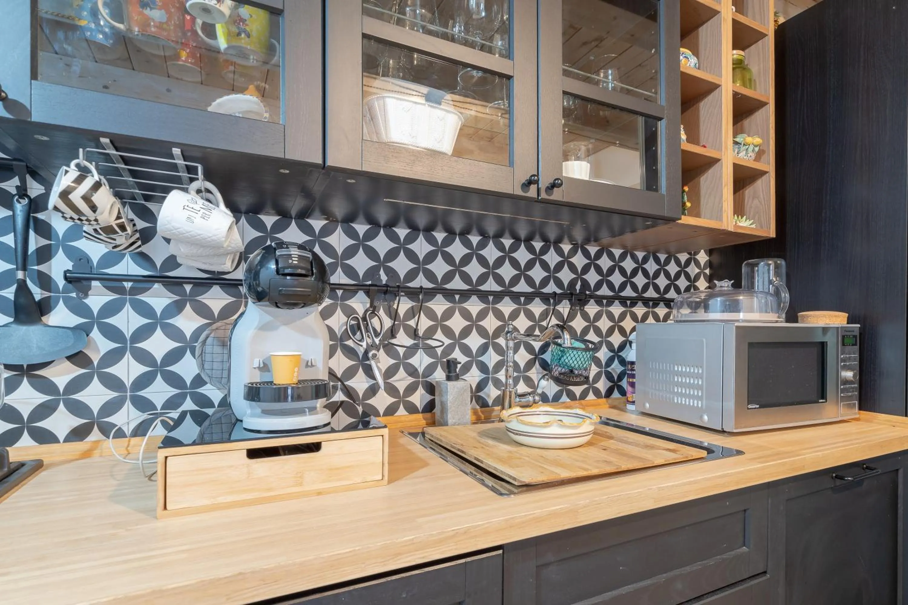 Kitchen/Kitchenette in La Mora B&b