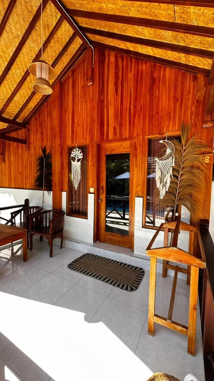 Seating area in Hakuna Matata Resort Gili Air