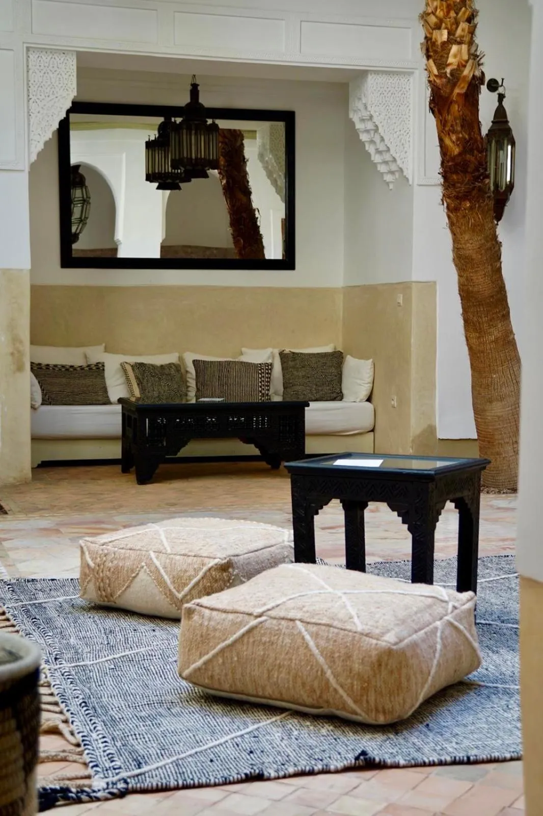 Seating area in Riad Tzarra