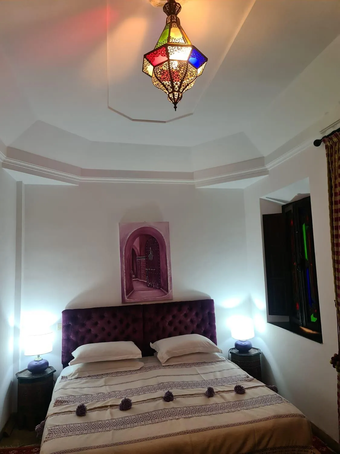 Bedroom, Bed in Riad Aubrac