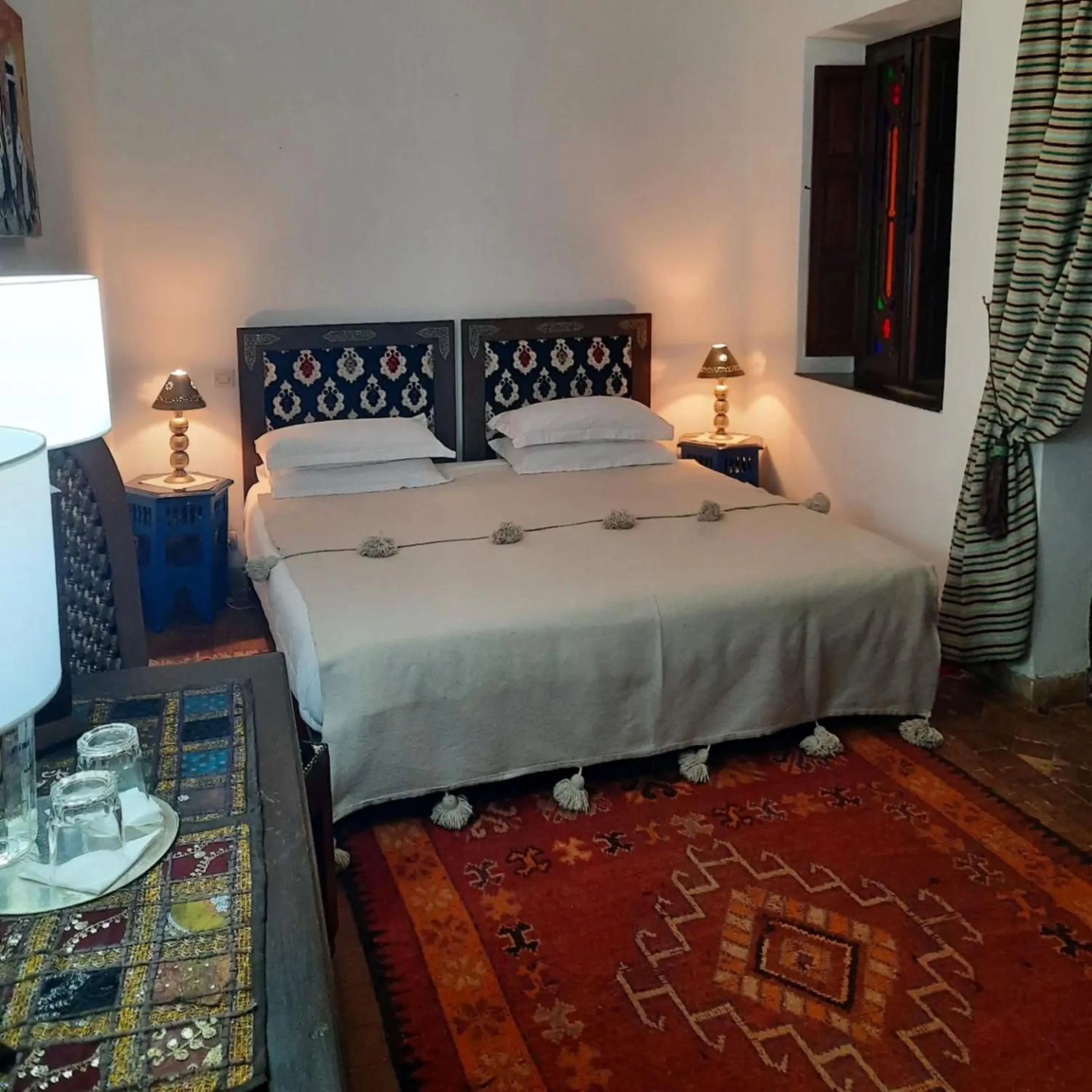Bedroom, Bed in Riad Aubrac