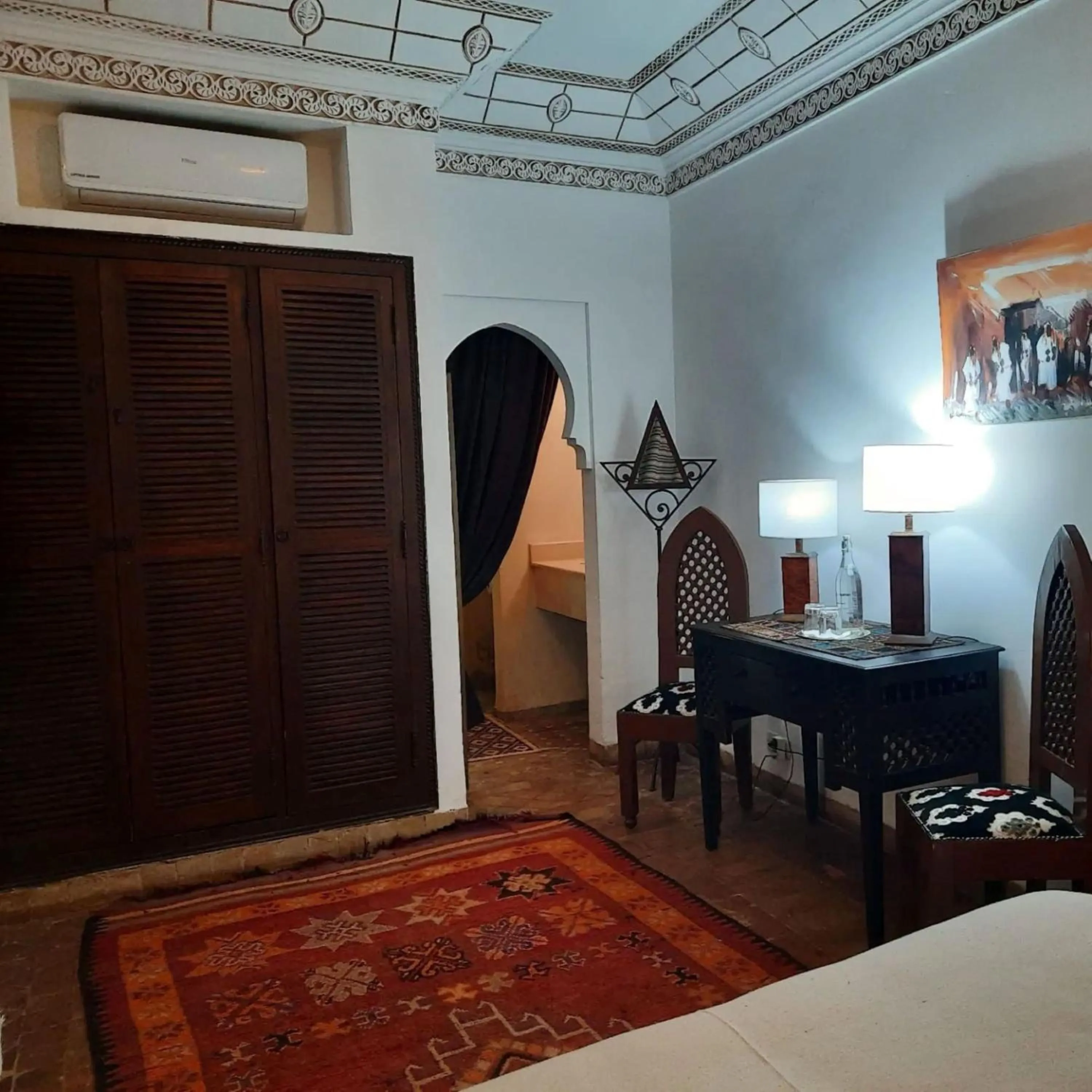 Bedroom, Bed in Riad Aubrac