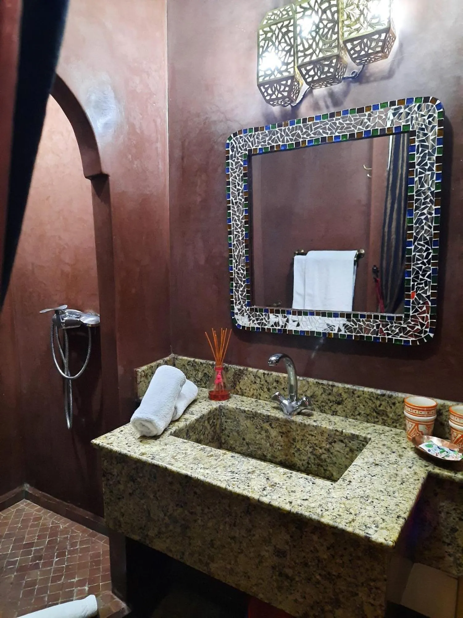 Bathroom in Riad Aubrac