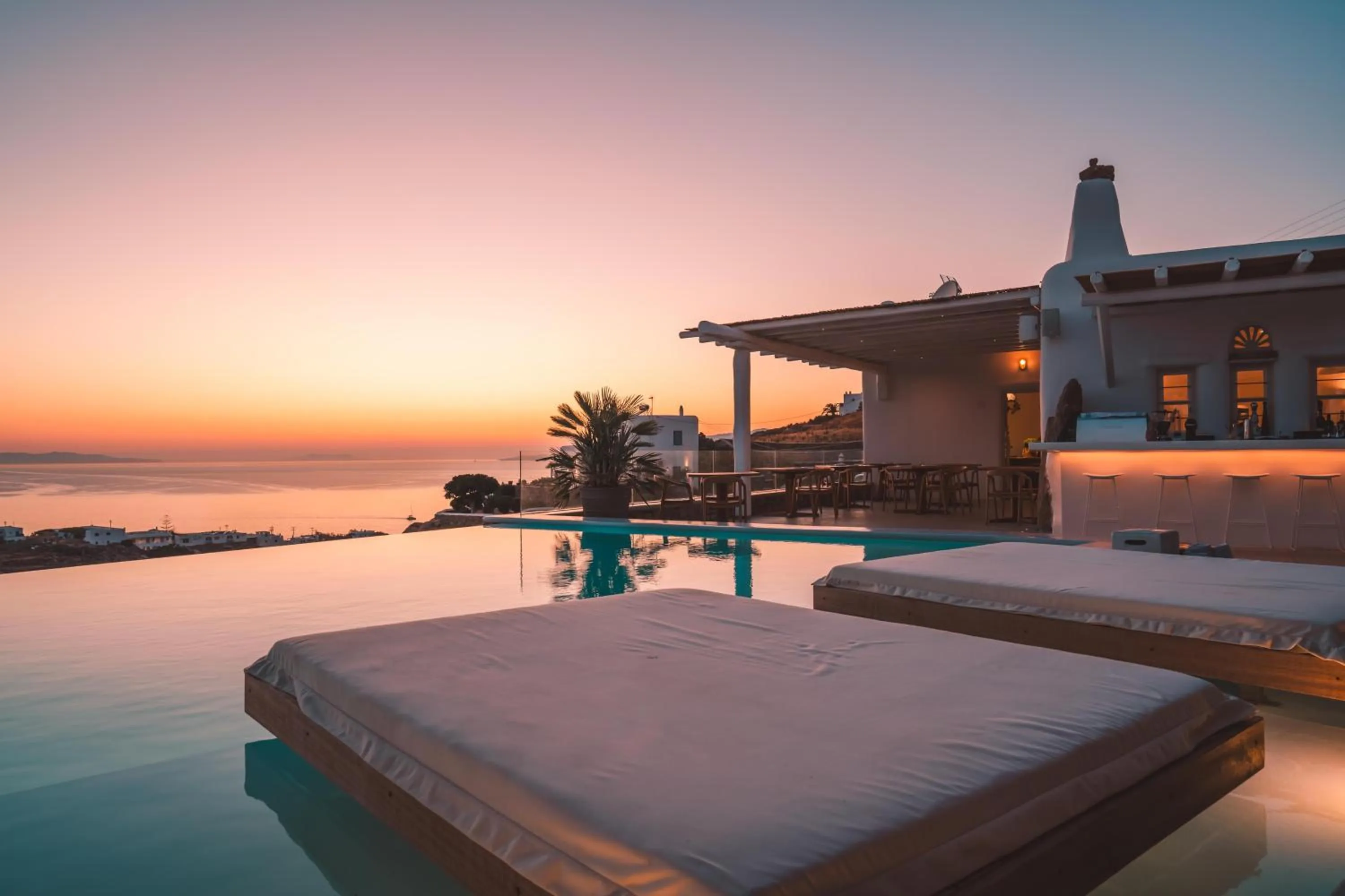 Pool view in Nomia Sunset Suites Mykonos