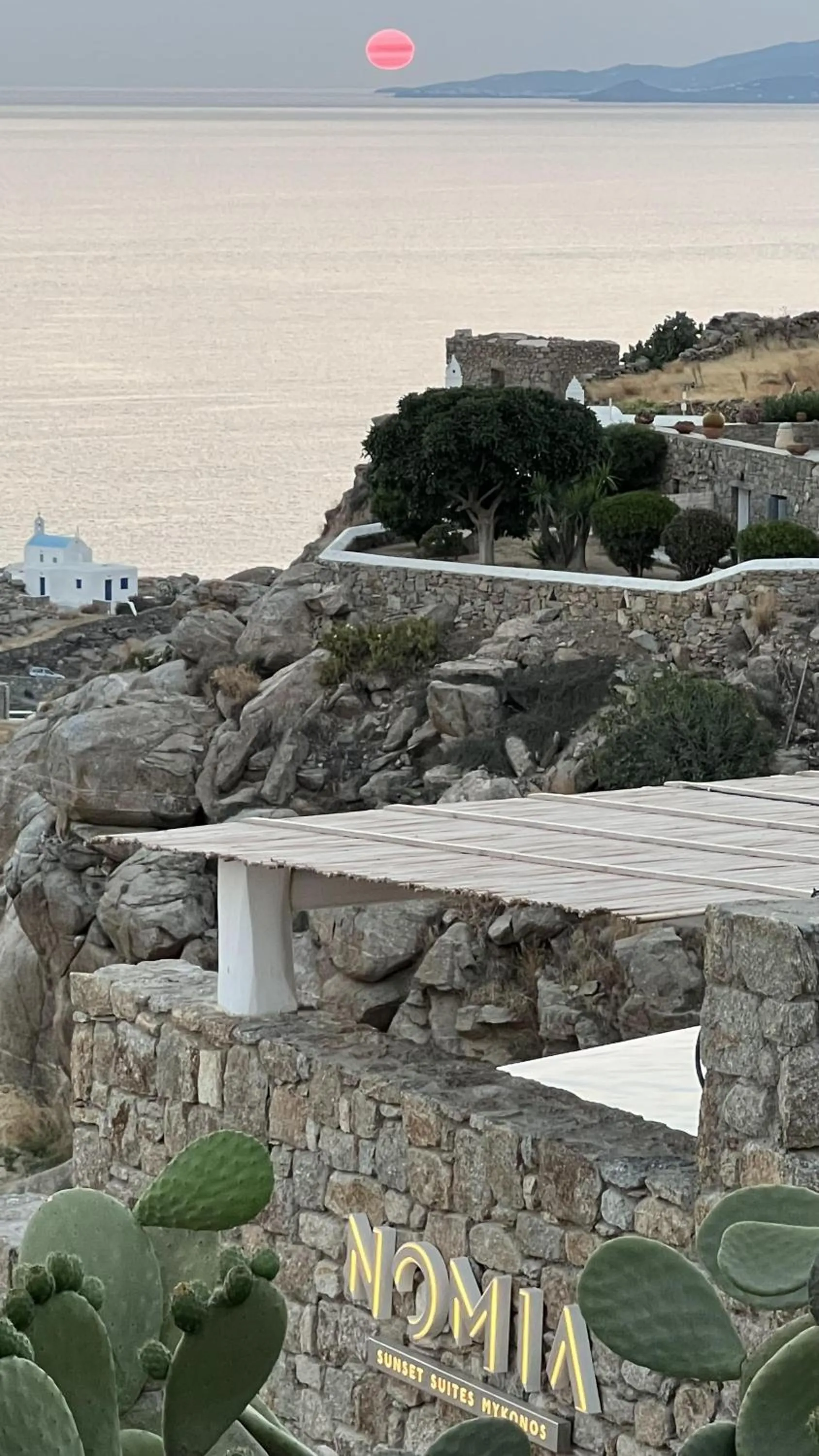 Sea view in Nomia Sunset Suites Mykonos