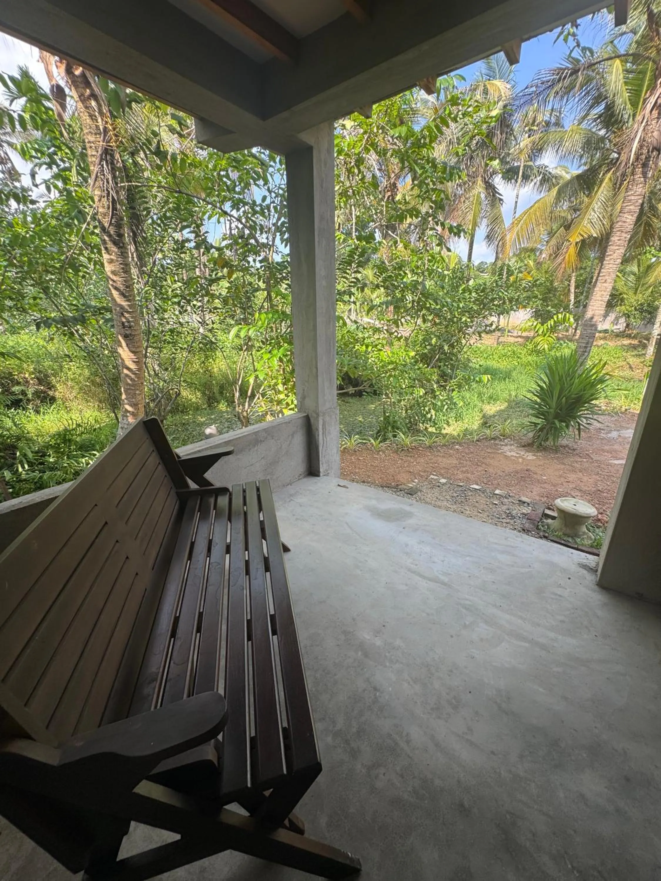 Patio in Steps Garden Resort