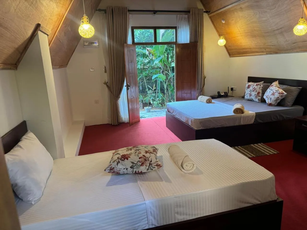 Bed in Steps Garden Resort