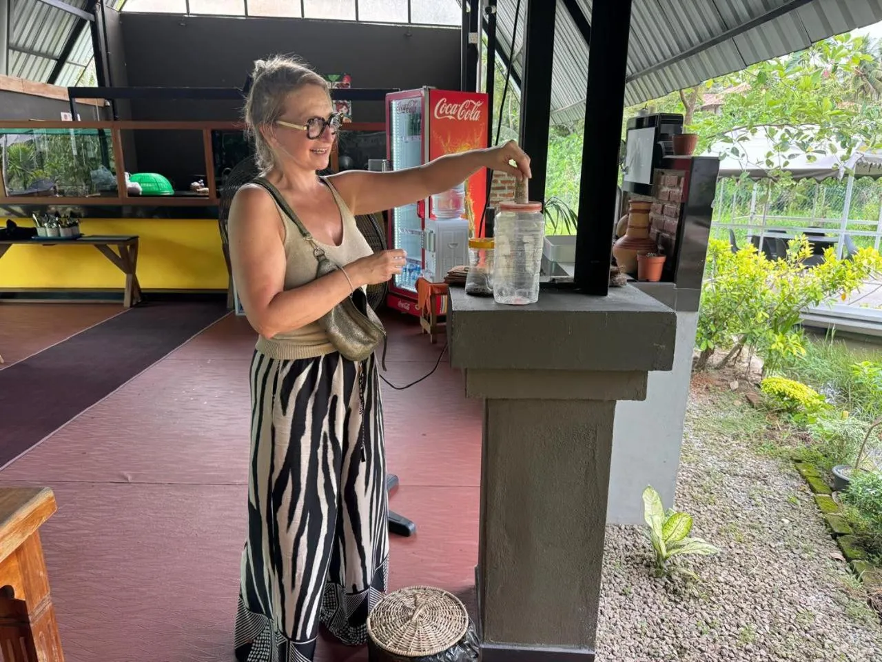 People in Steps Garden Resort