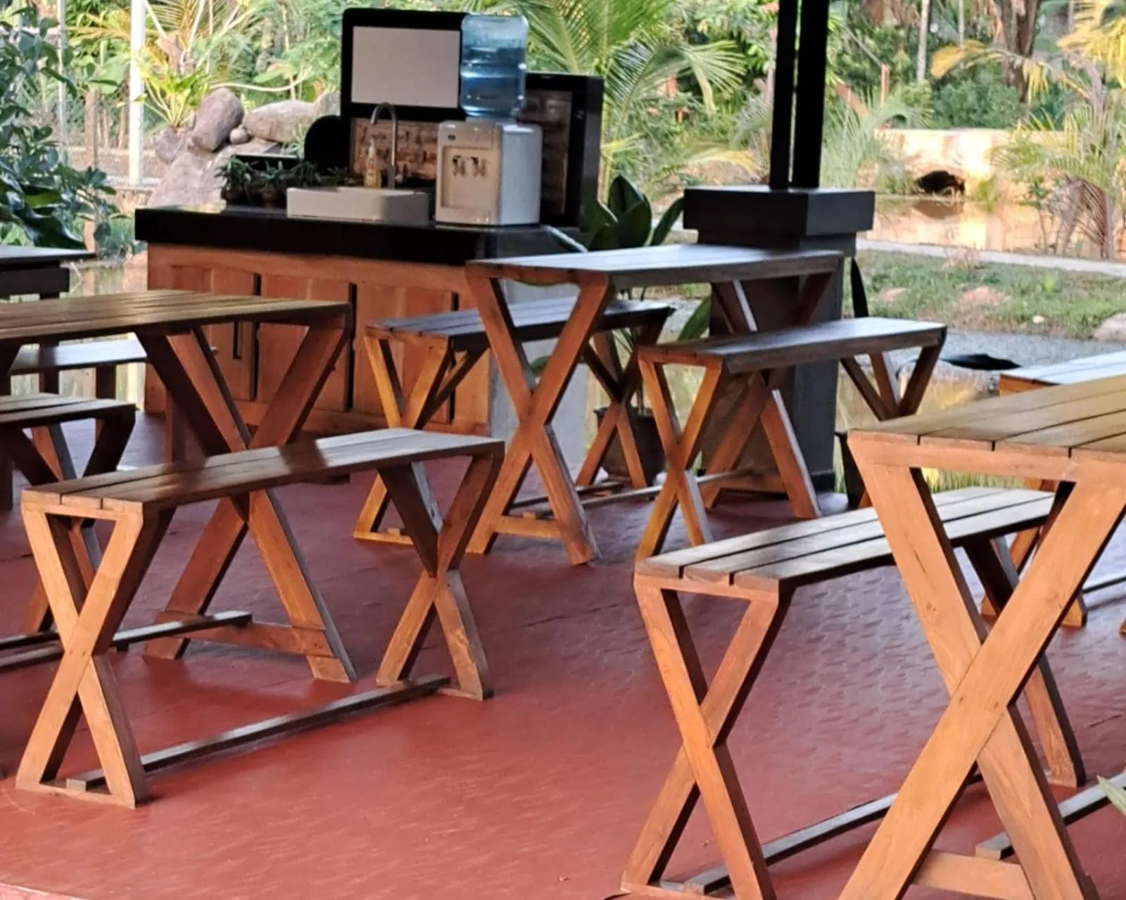 Patio in Steps Garden Resort