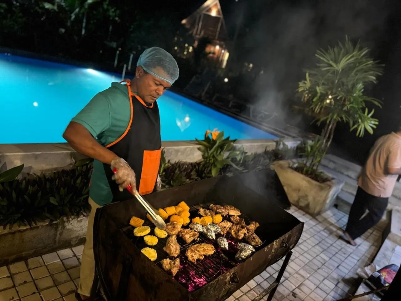 BBQ facilities in Steps Garden Resort