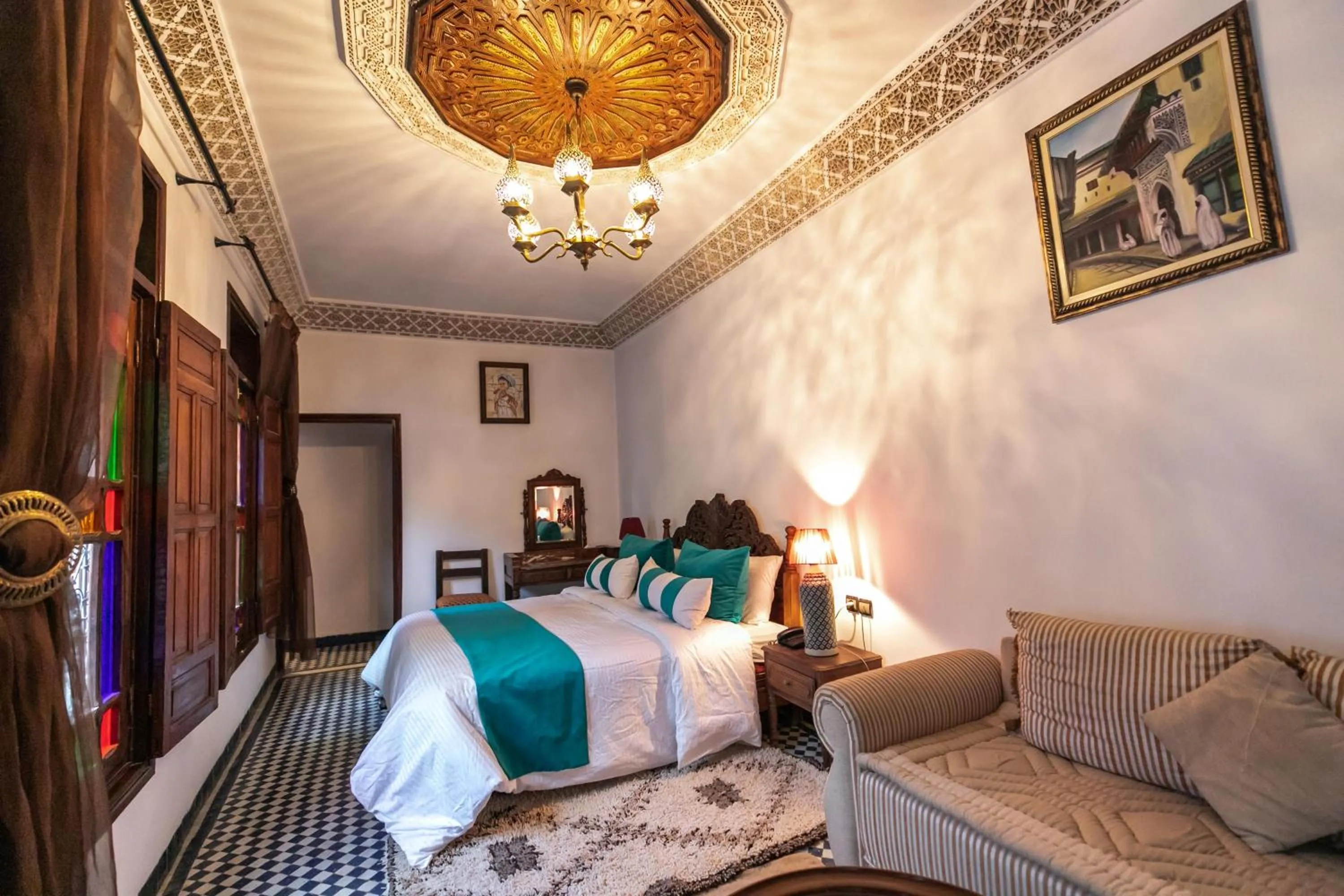 Bed in Riad Dar Chrifa - Luxury Escape