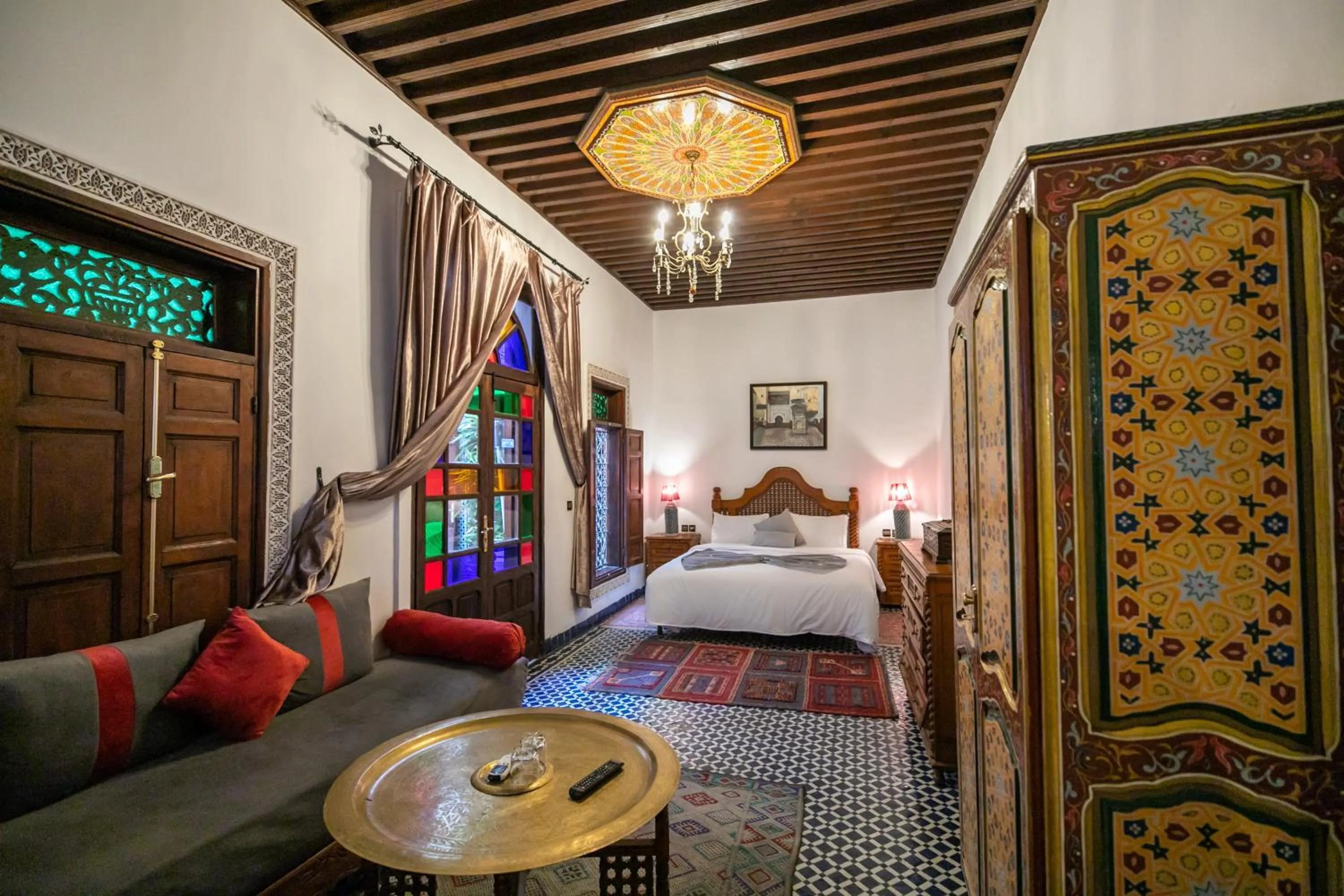 Bed in Riad Dar Chrifa - Luxury Escape