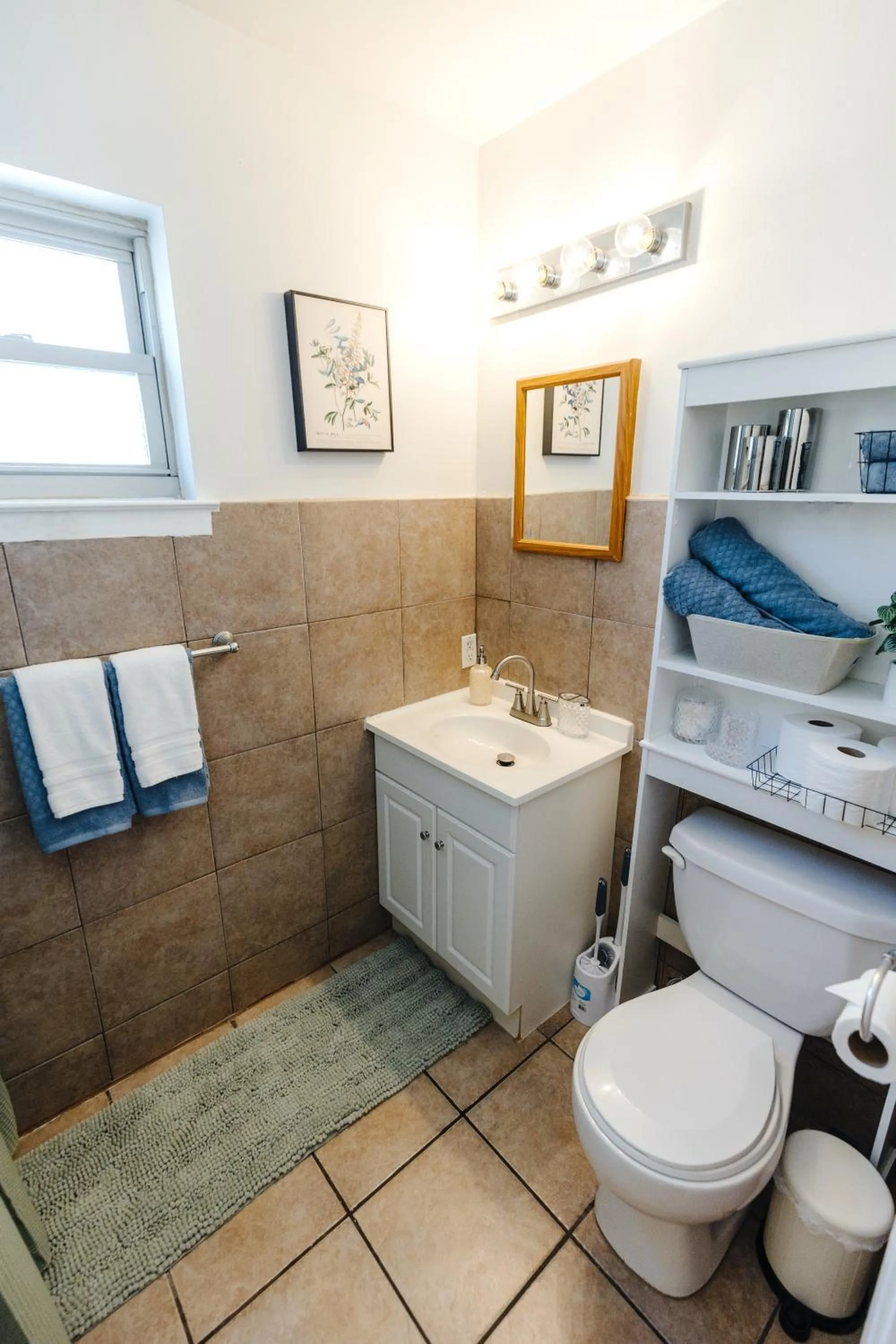 Bathroom in Centrally Located 2BR Overton Square Unit 2 Fast WiFi Free Parking Yes Pets