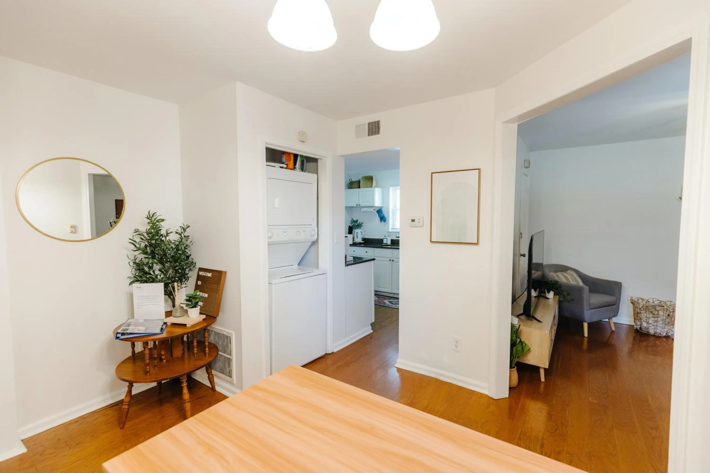 Dining area in Centrally Located 2BR Overton Square Unit 2 Fast WiFi Free Parking Yes Pets