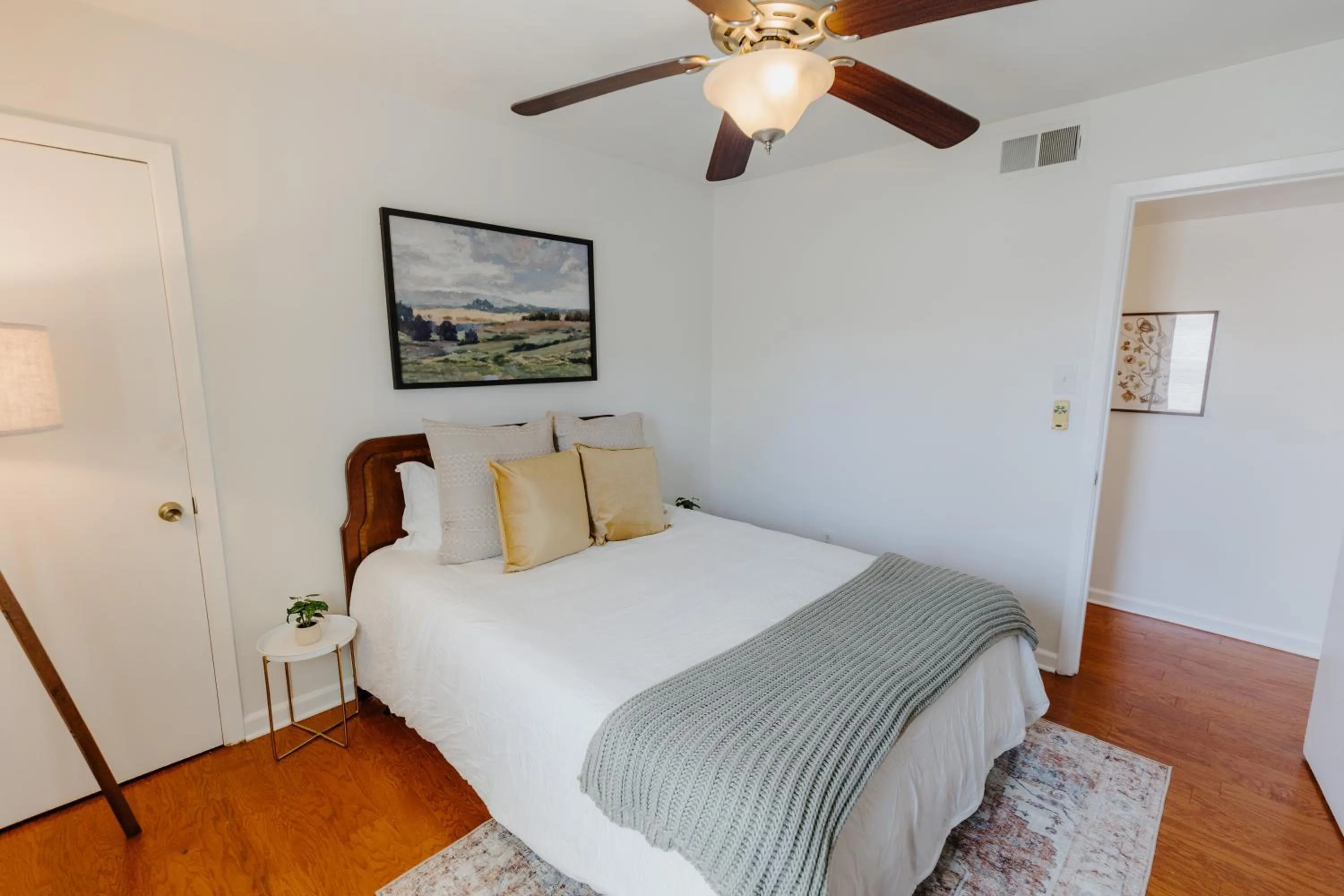 Bedroom, Bed in Centrally Located 2BR Overton Square Unit 2 Fast WiFi Free Parking Yes Pets