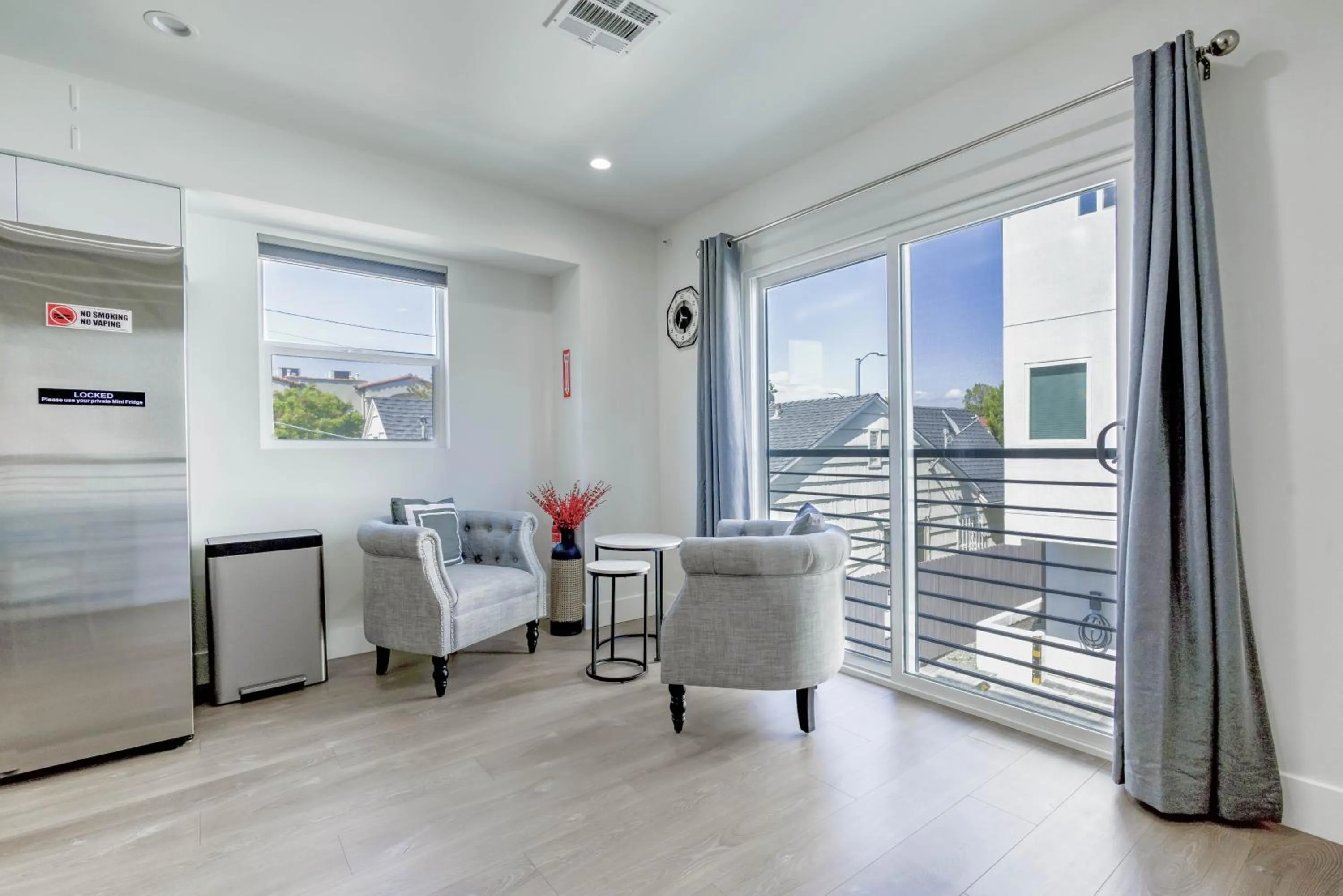 Seating area in Modern Apartment in Studio City