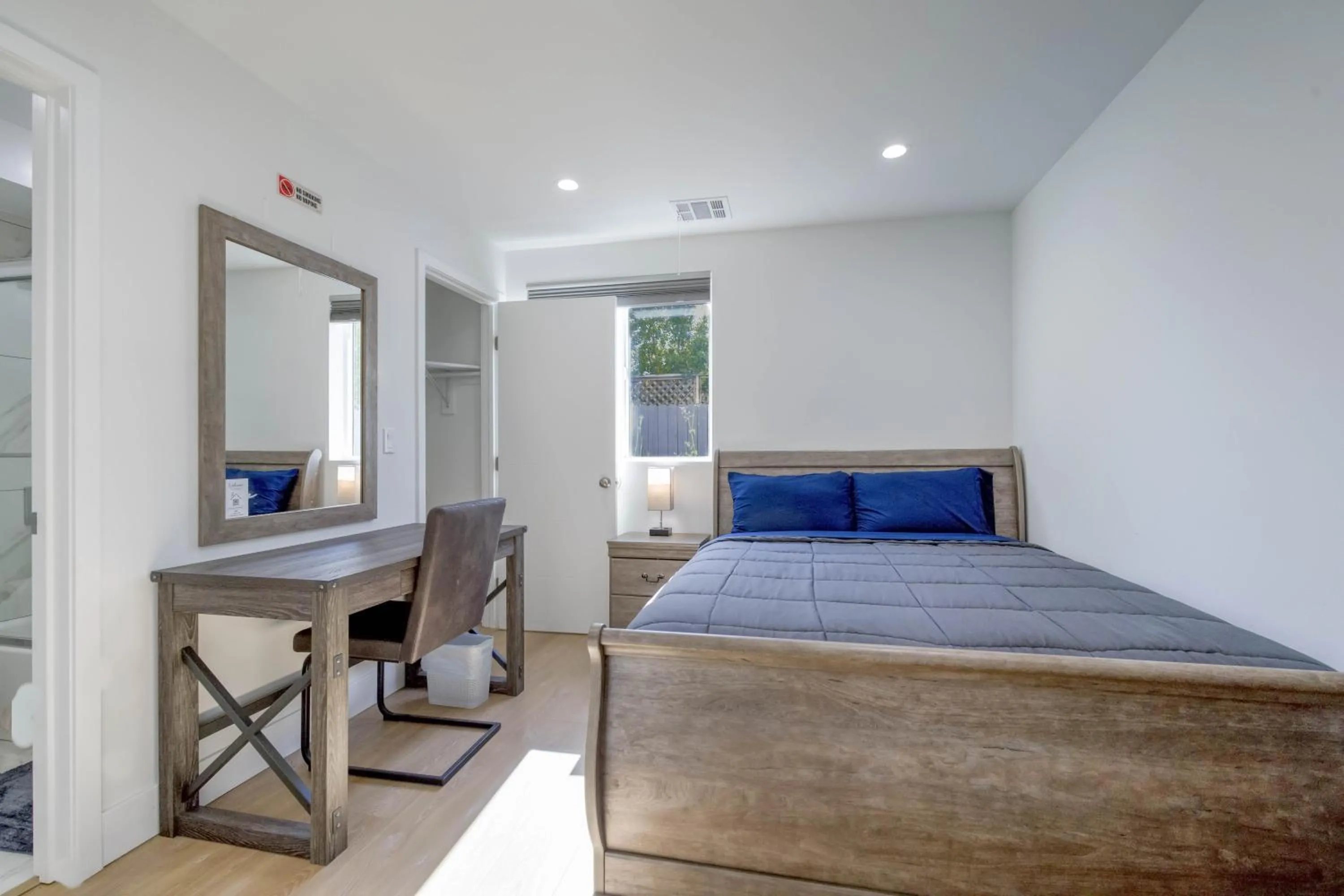 Bed in Modern Apartment in Studio City