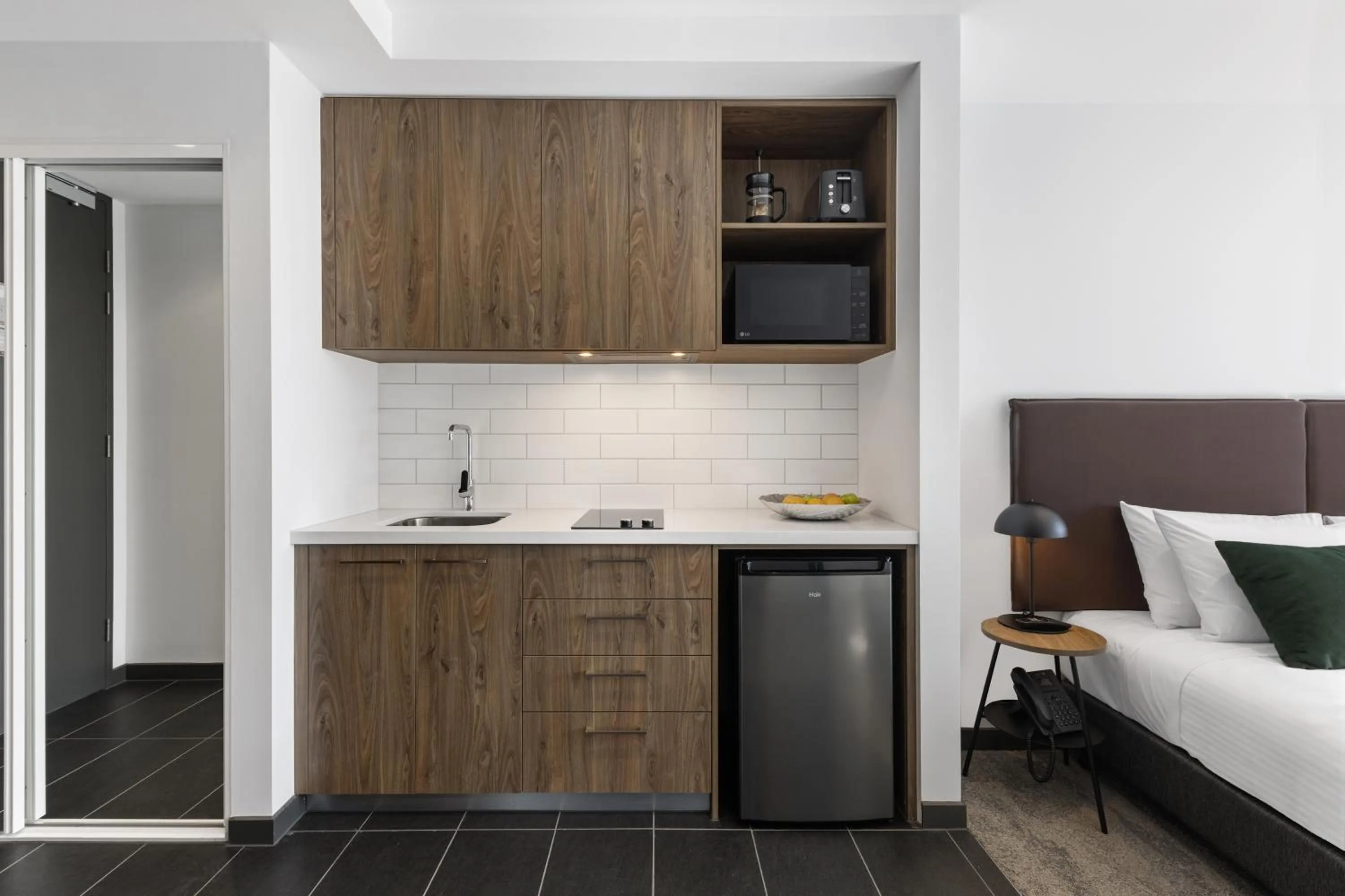 Bed in Quest Geelong Central