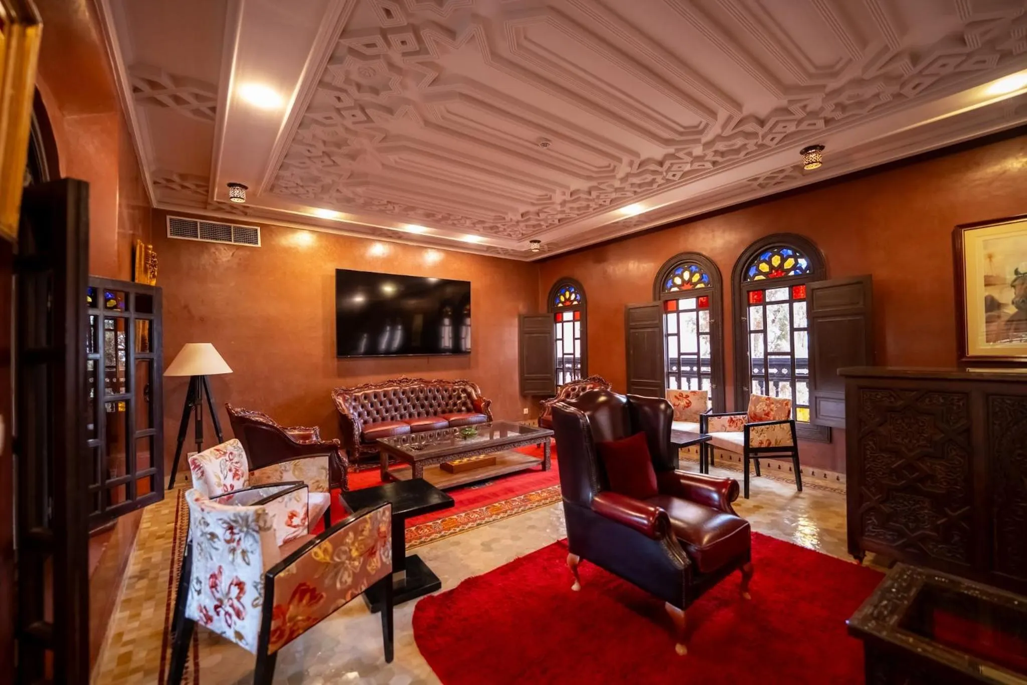 Communal lounge/ TV room in Al Fassia Aguedal