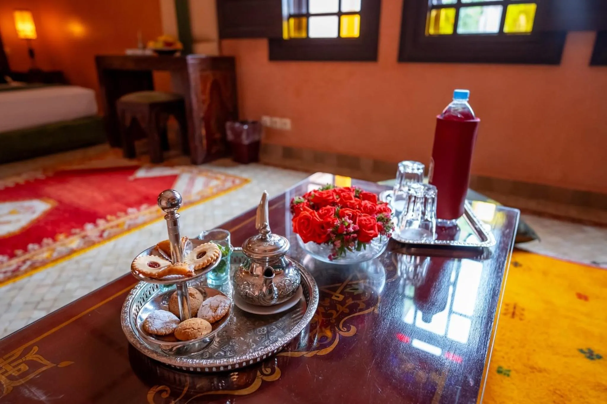 Food and drinks, Bed in Al Fassia Aguedal