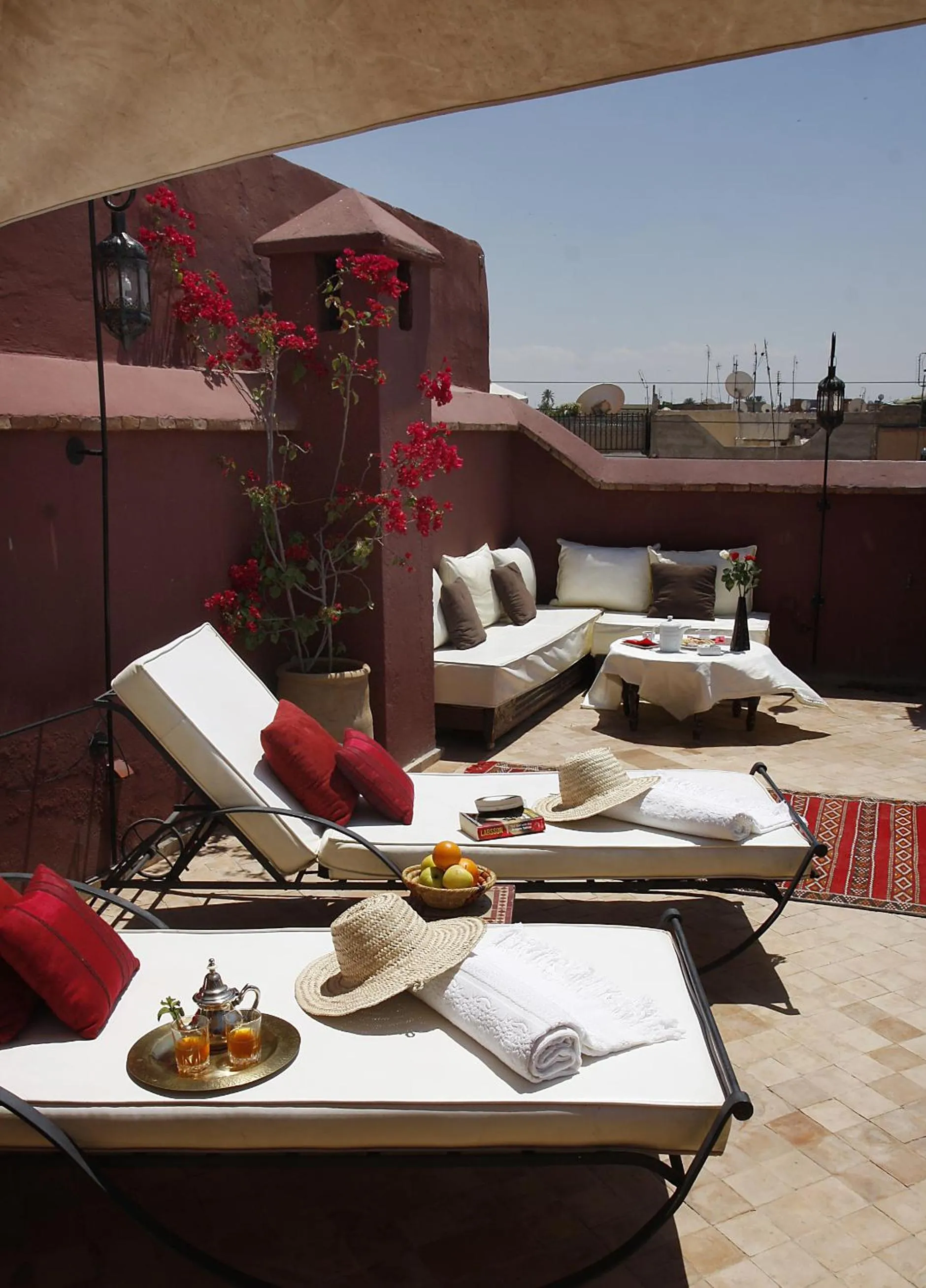 Solarium in Riad Les 5 Soeurs