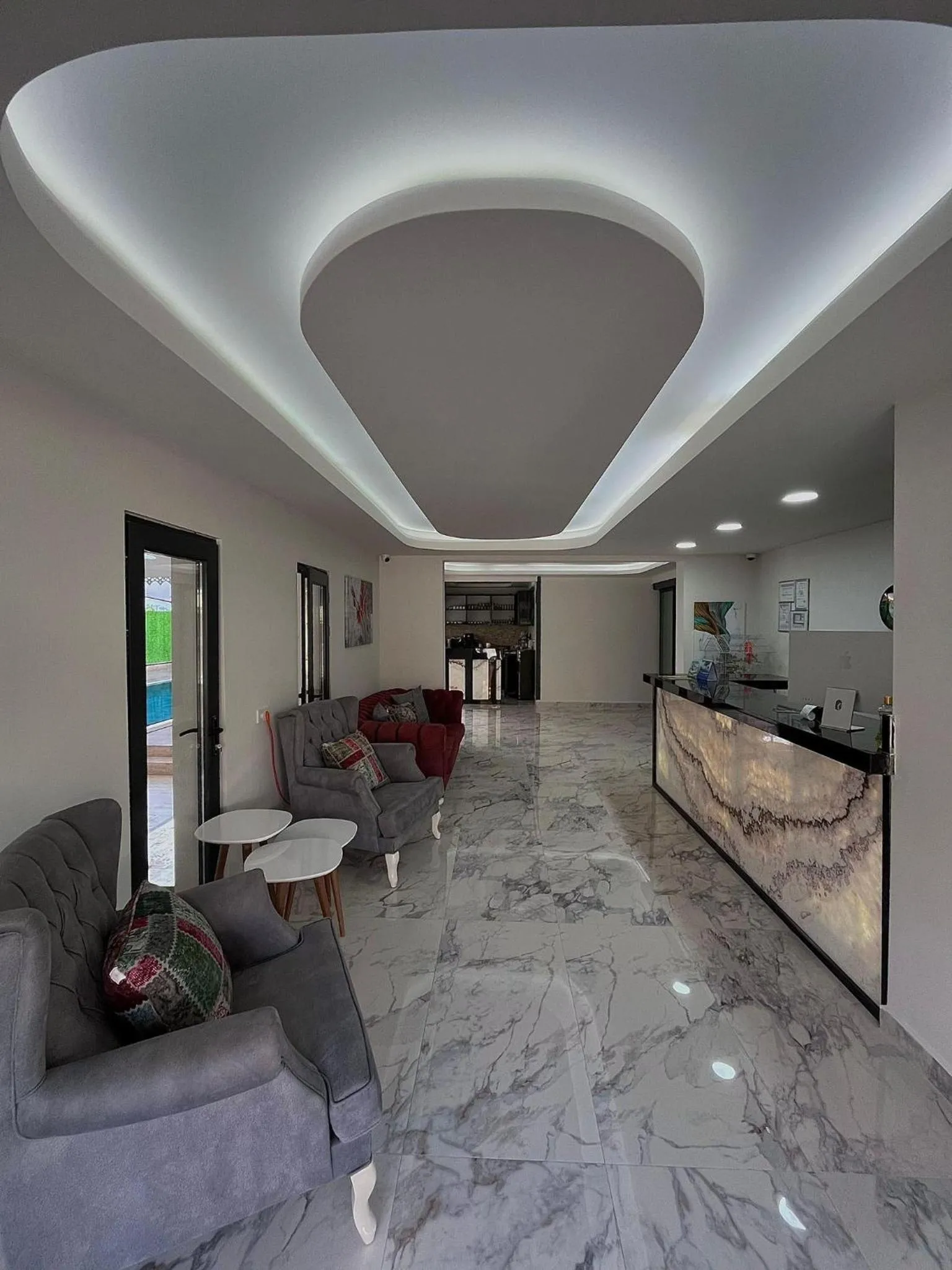 Seating area in Jest Hotel