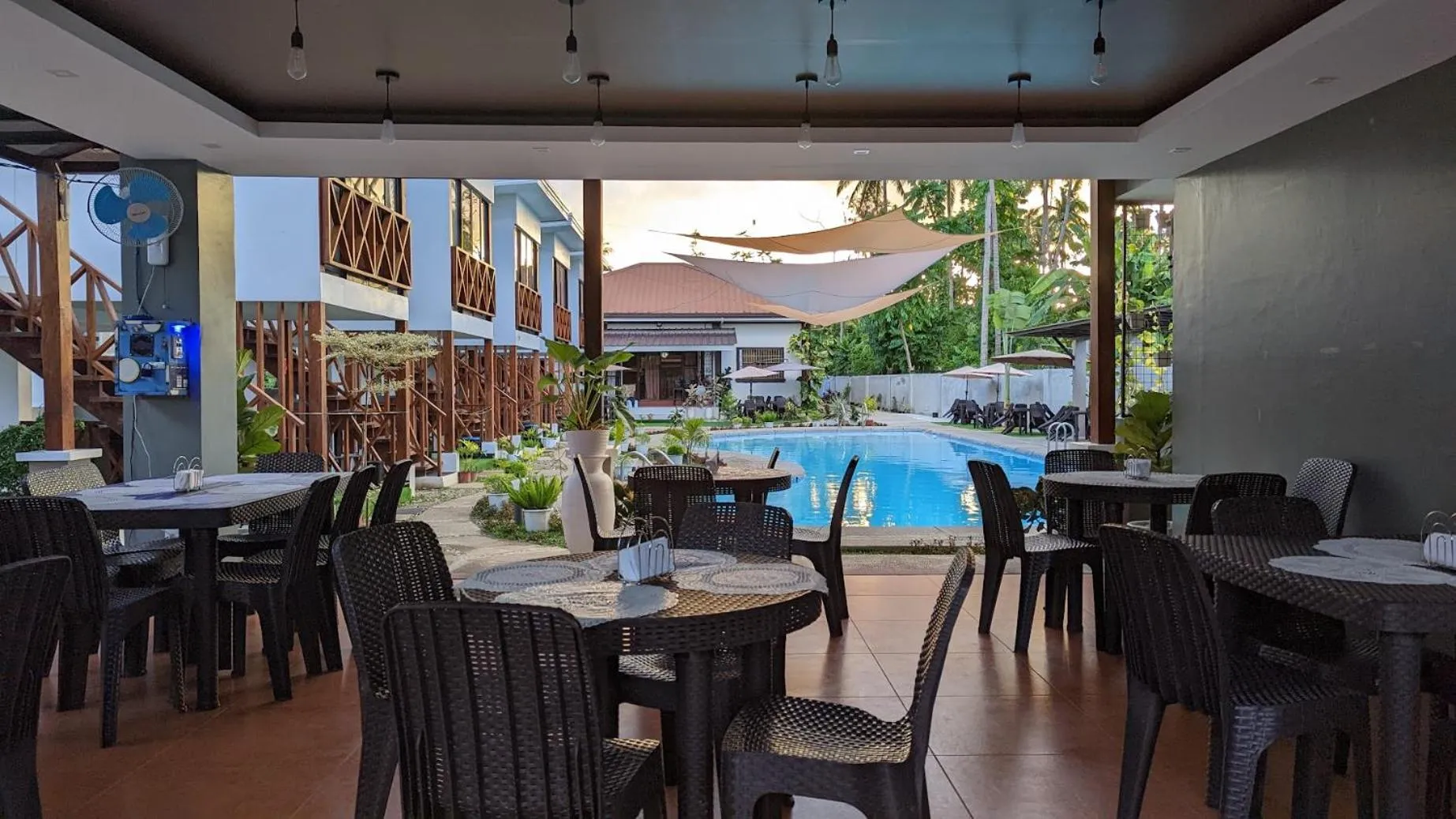 Patio in Bakawan Hideaway Resort and Restaurant