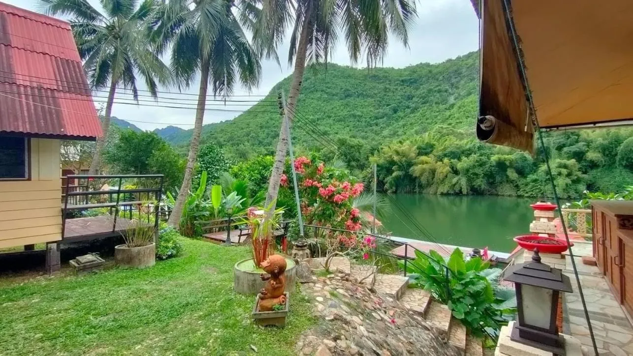 Lake view in Lake Hill Resort Kanchanaburi