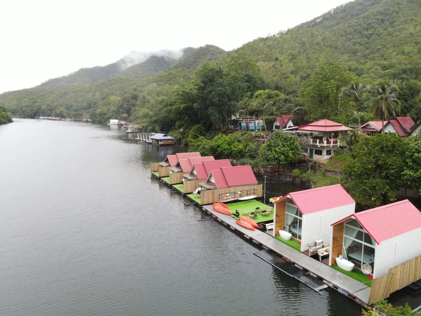 Natural landscape in Lake Hill Resort Kanchanaburi