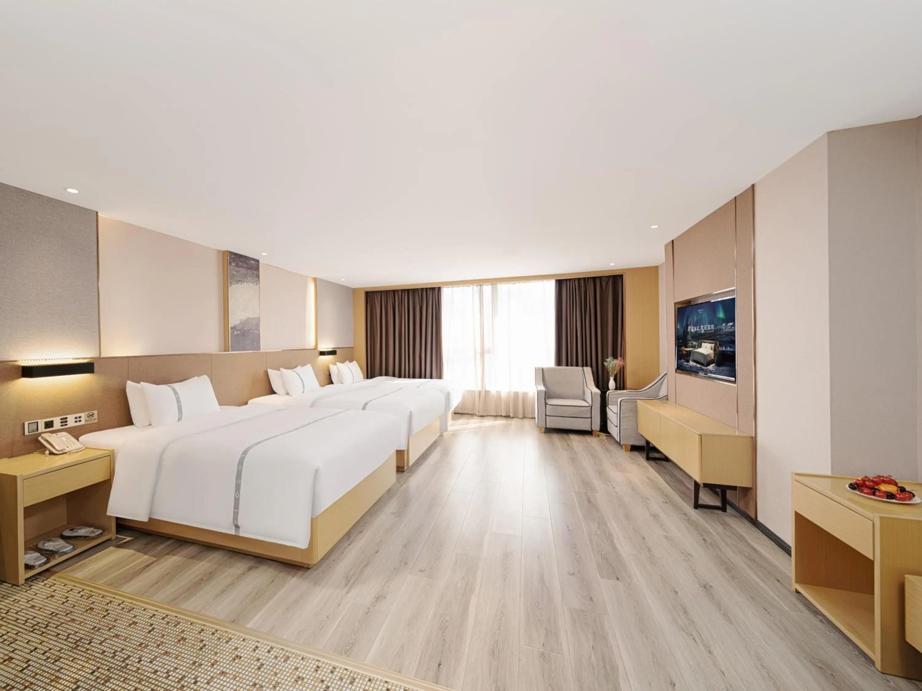 Bed in Yishang Hotel - Guangzhou Railway Station Yuexiu Park Subway Station