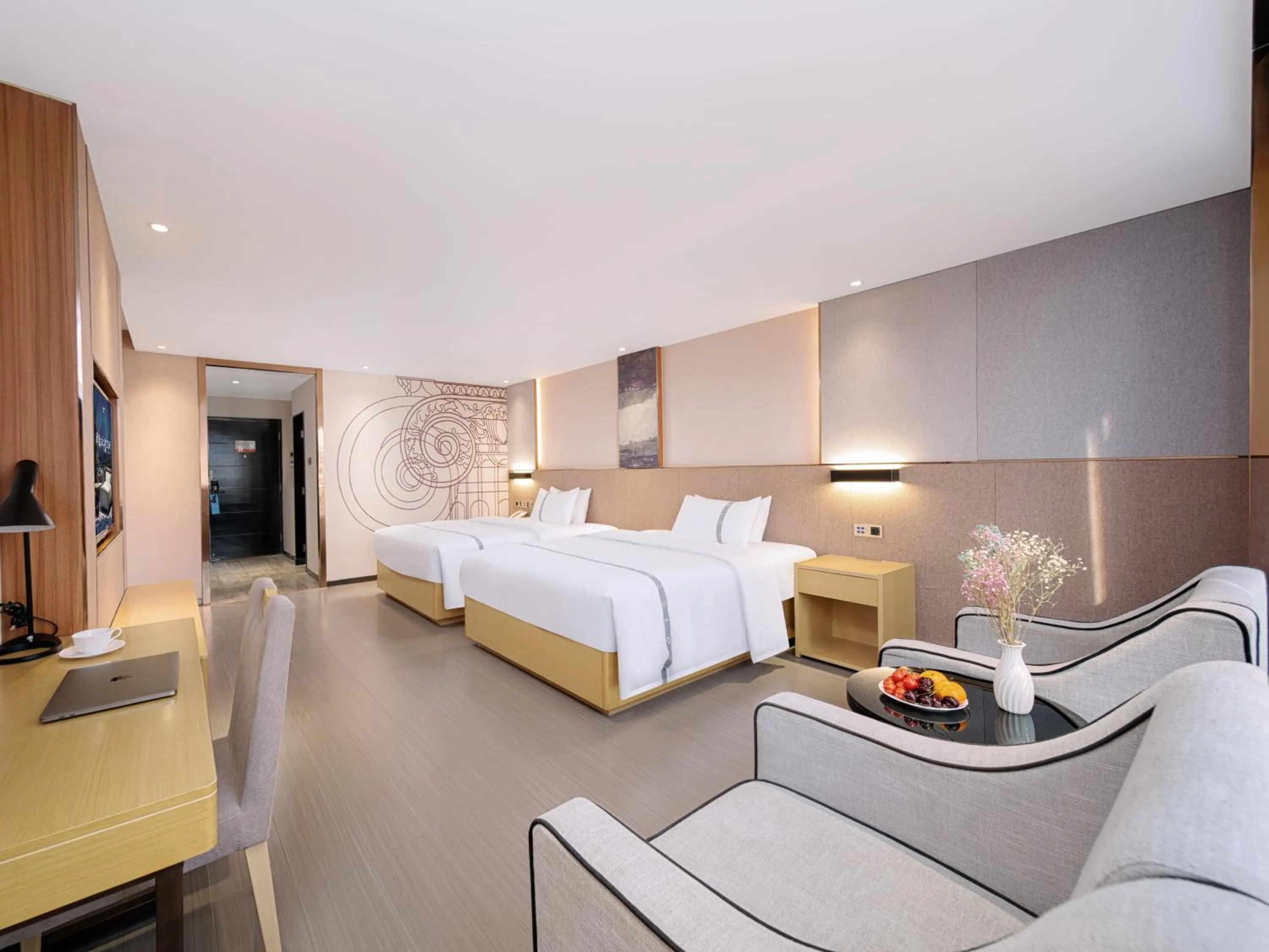 Bed in Yishang Hotel - Guangzhou Railway Station Yuexiu Park Subway Station