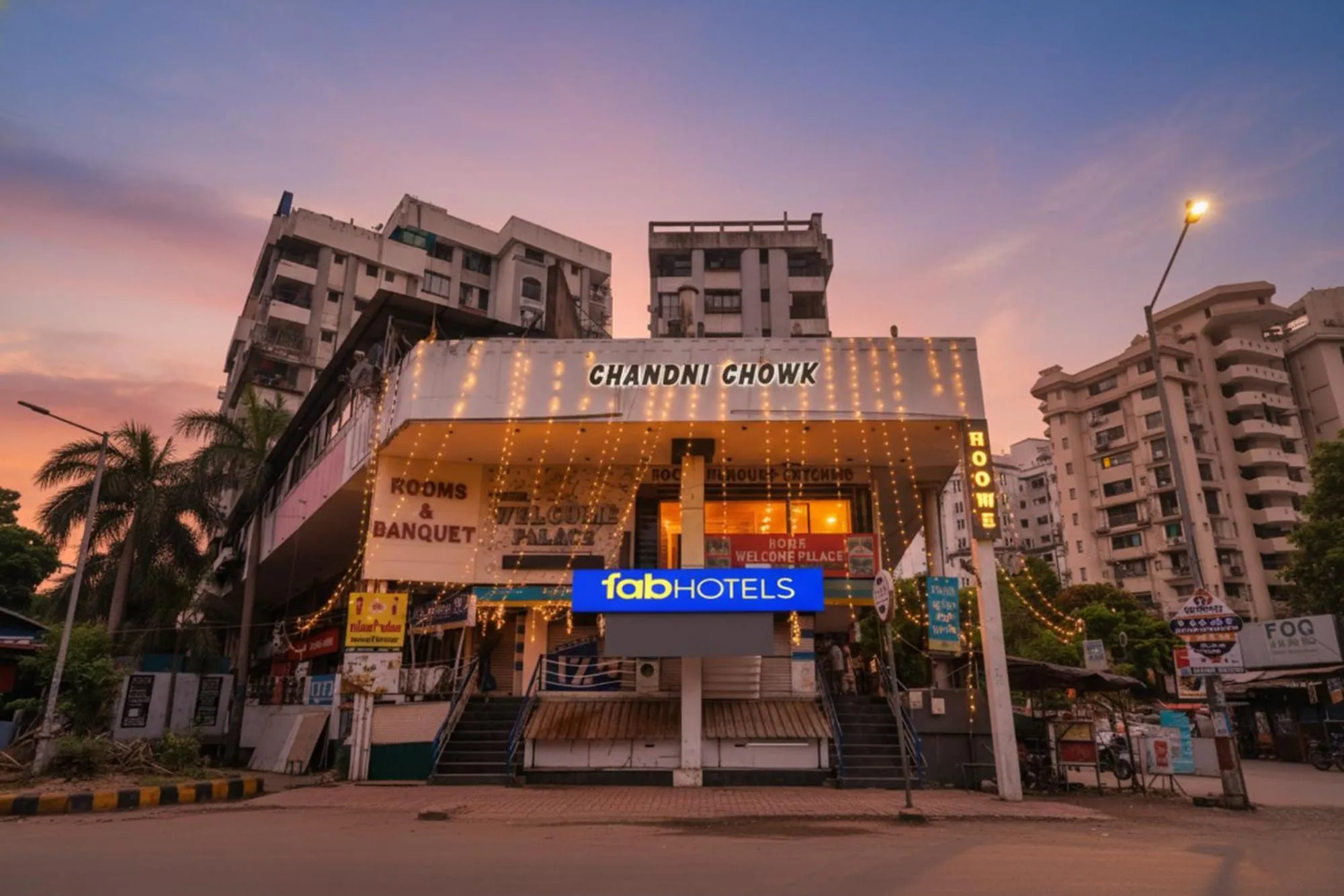 Property building in FabHotel Prime Welcome Palace - Inside Chandni Chowk Complex