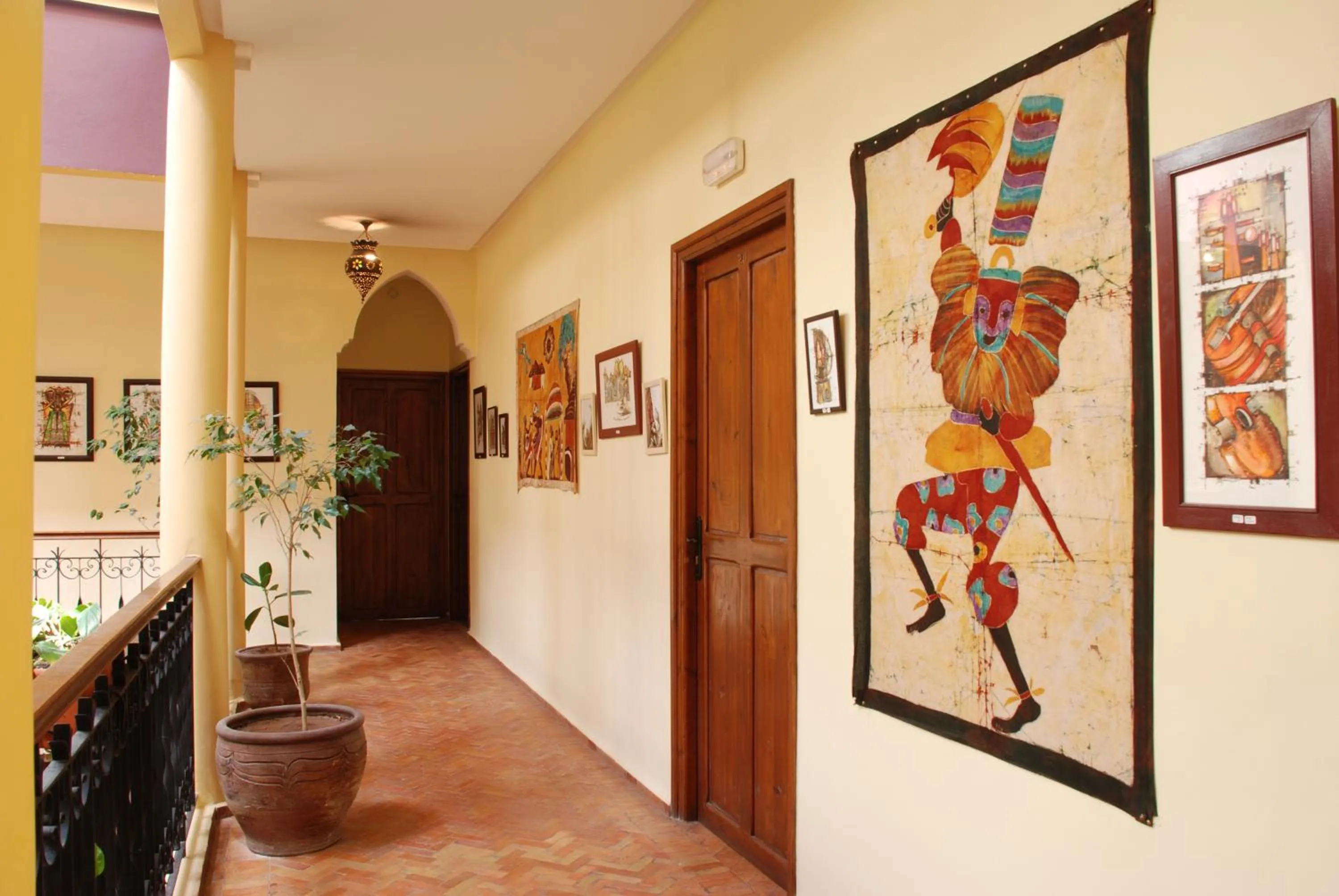 Decorative detail in Riad Zahra