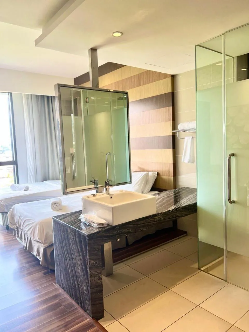 Shower, Bed in D'Majestic by Lush Living