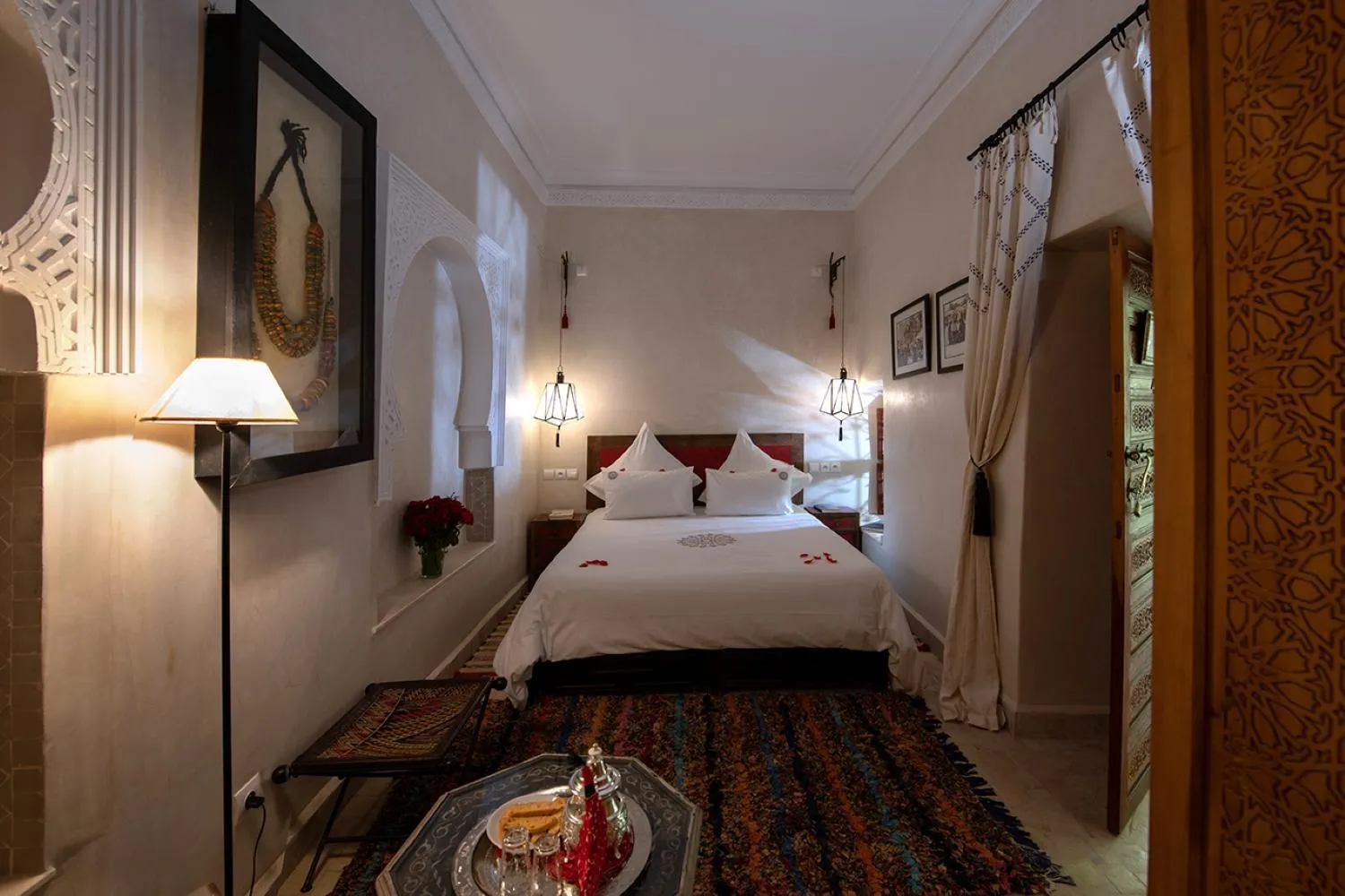 Bed in Riad Dar Justo Hotel Boutique & Spa