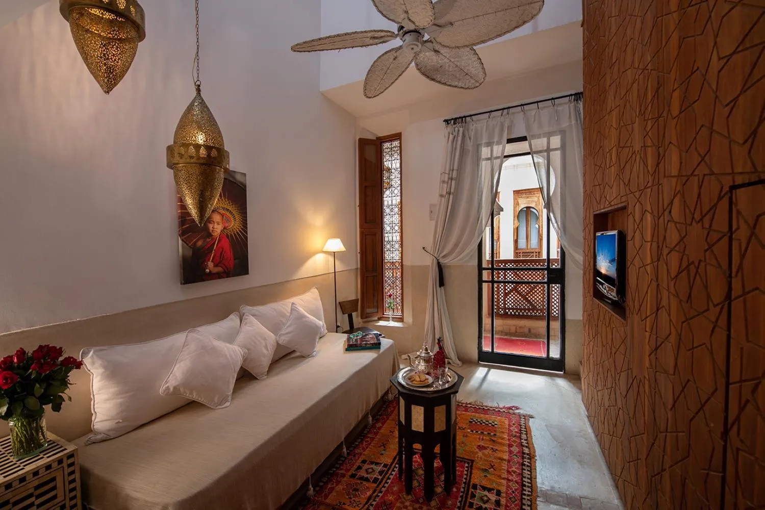 Photo of the whole room, Bed in Riad Dar Justo Hotel Boutique & Spa