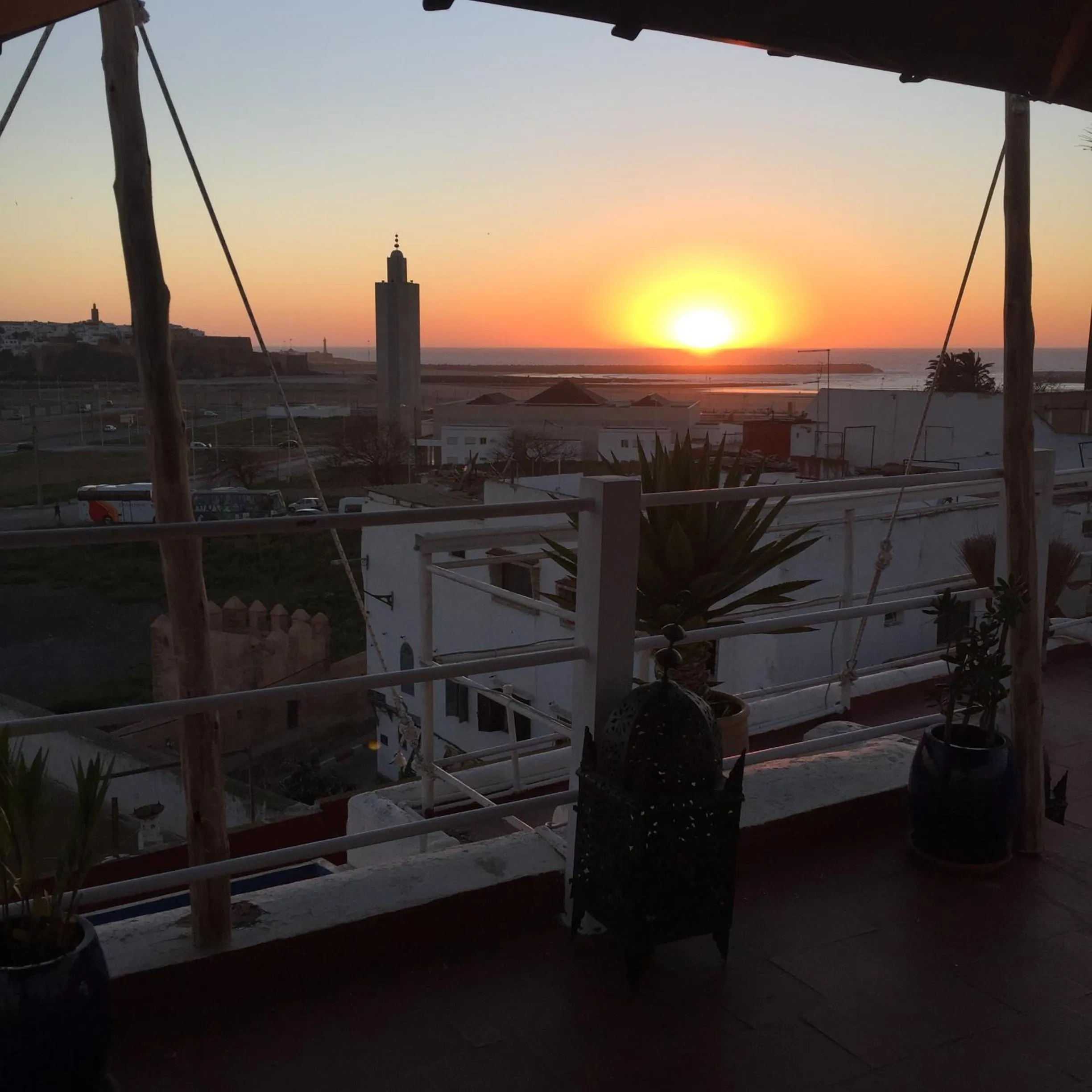 Sunset in Riad A La Belle Etoile