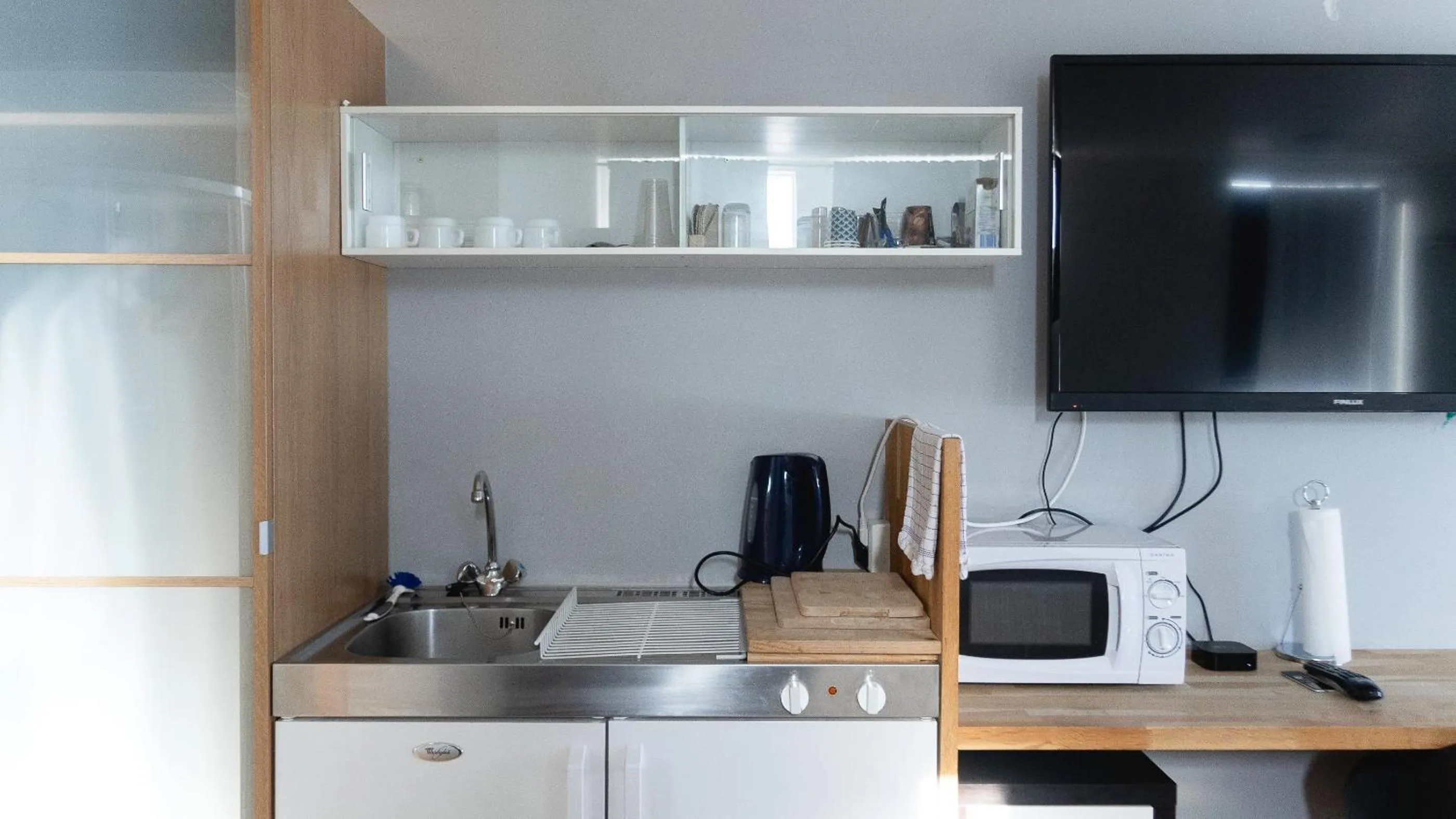 Kitchen or kitchenette in Hótel Dalvík