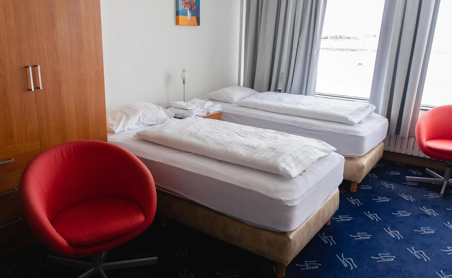 Bed in Hótel Dalvík