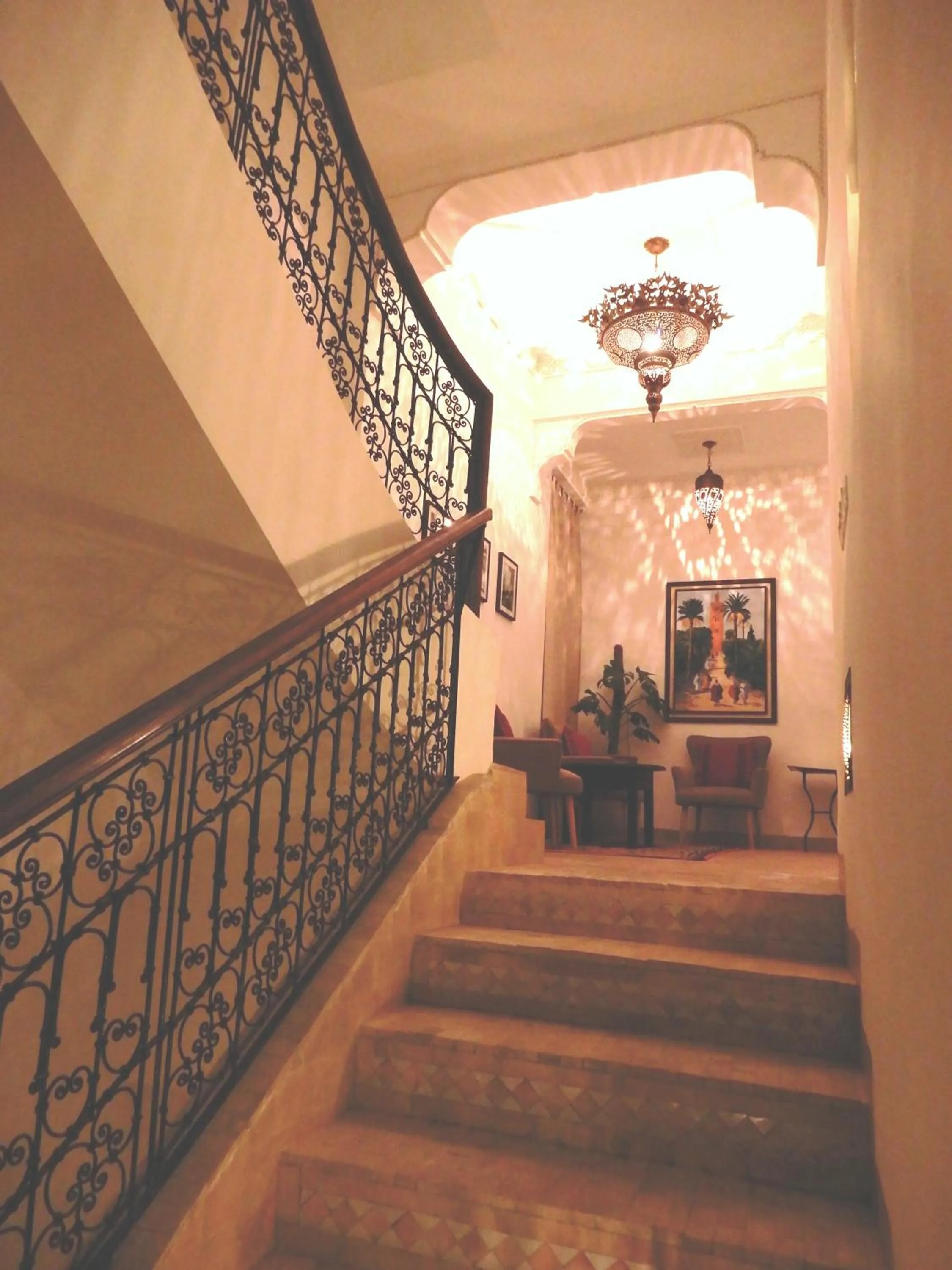 Lobby or reception in Riad Carina