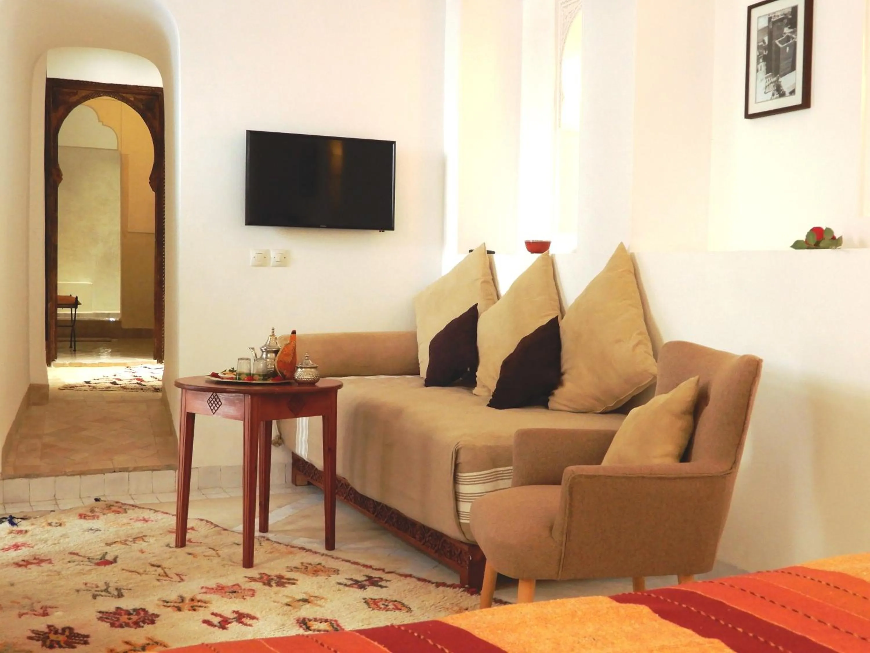 Seating area in Riad Carina
